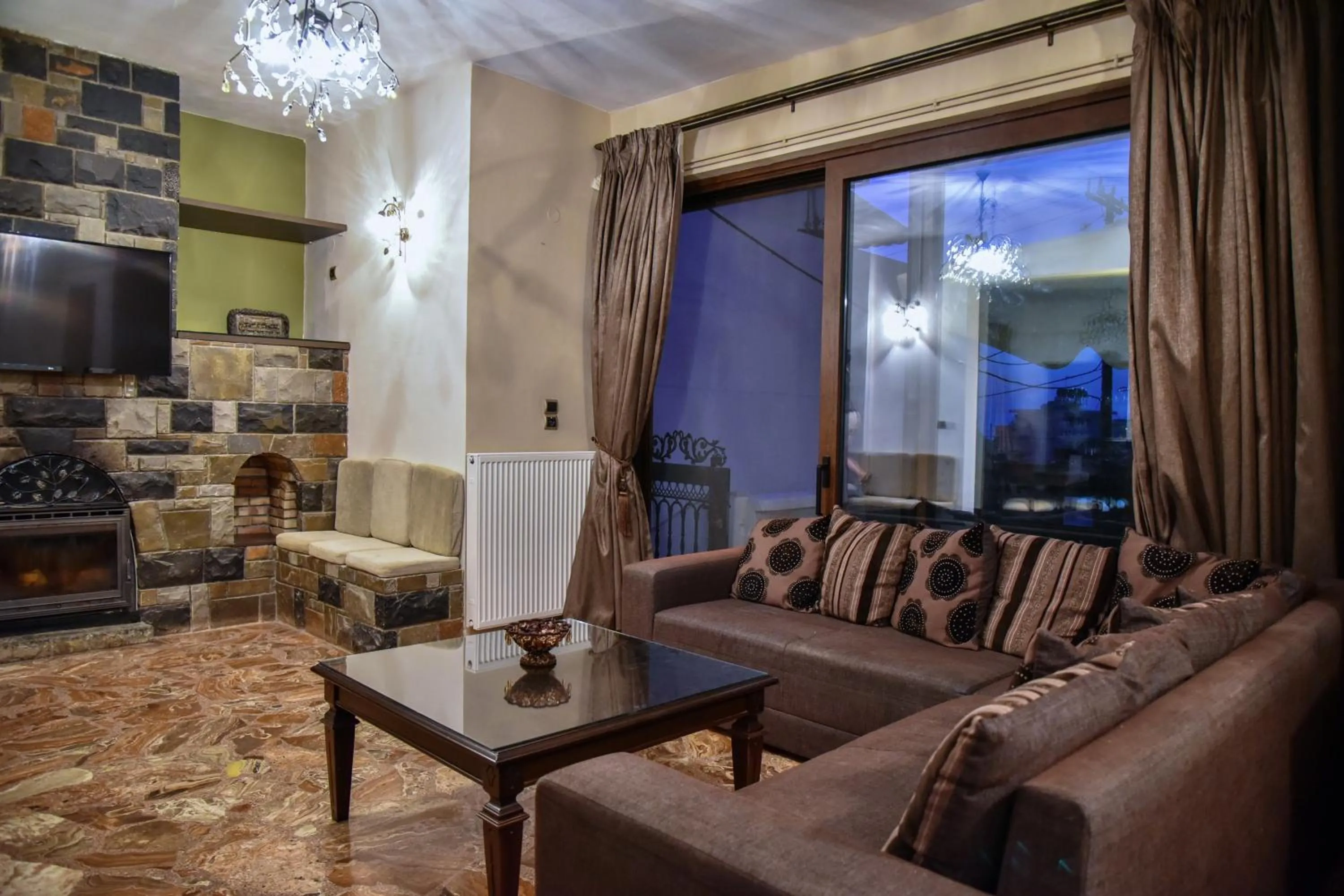 Living room in Iraklis Apartments