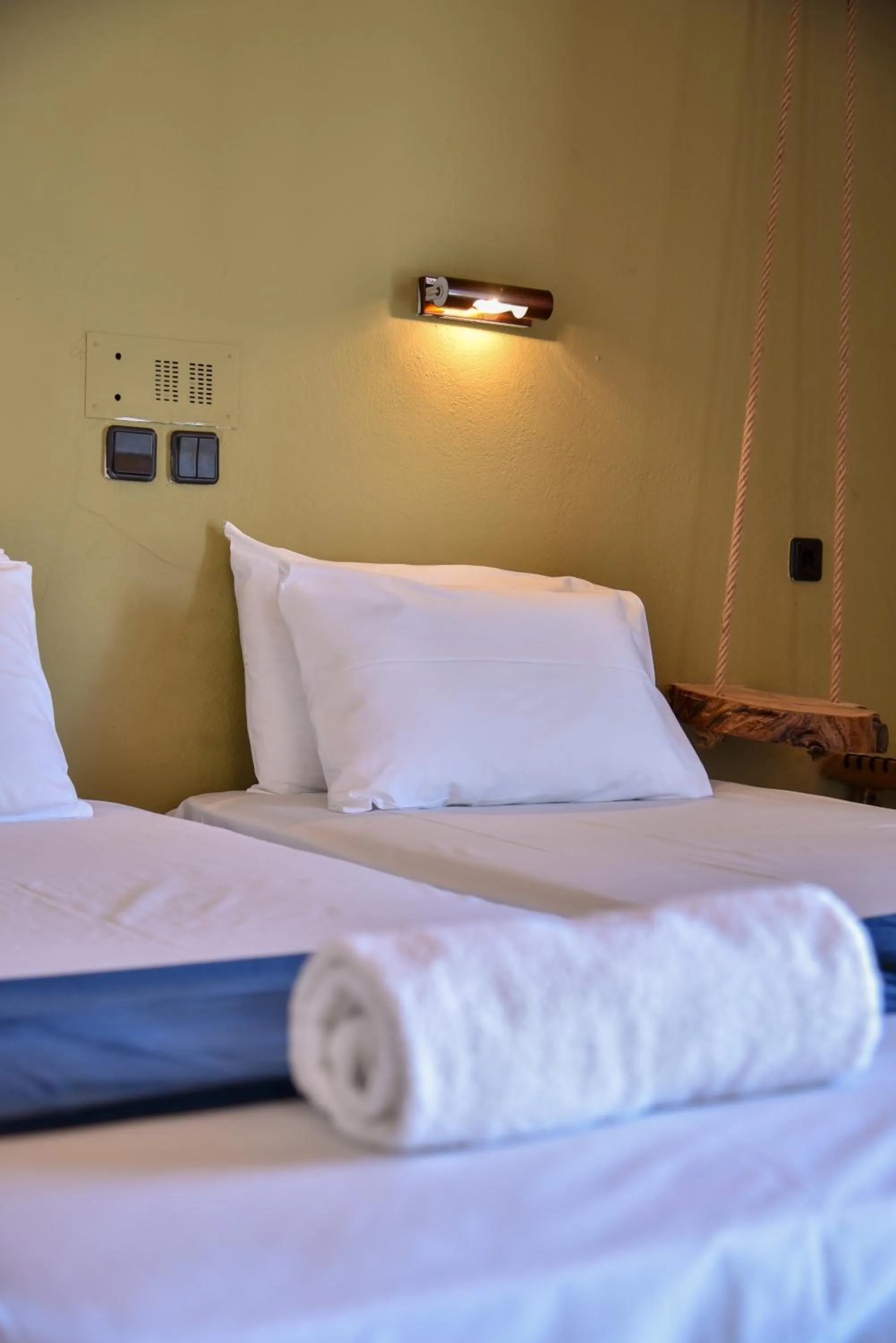 Bed in Iraklis Apartments