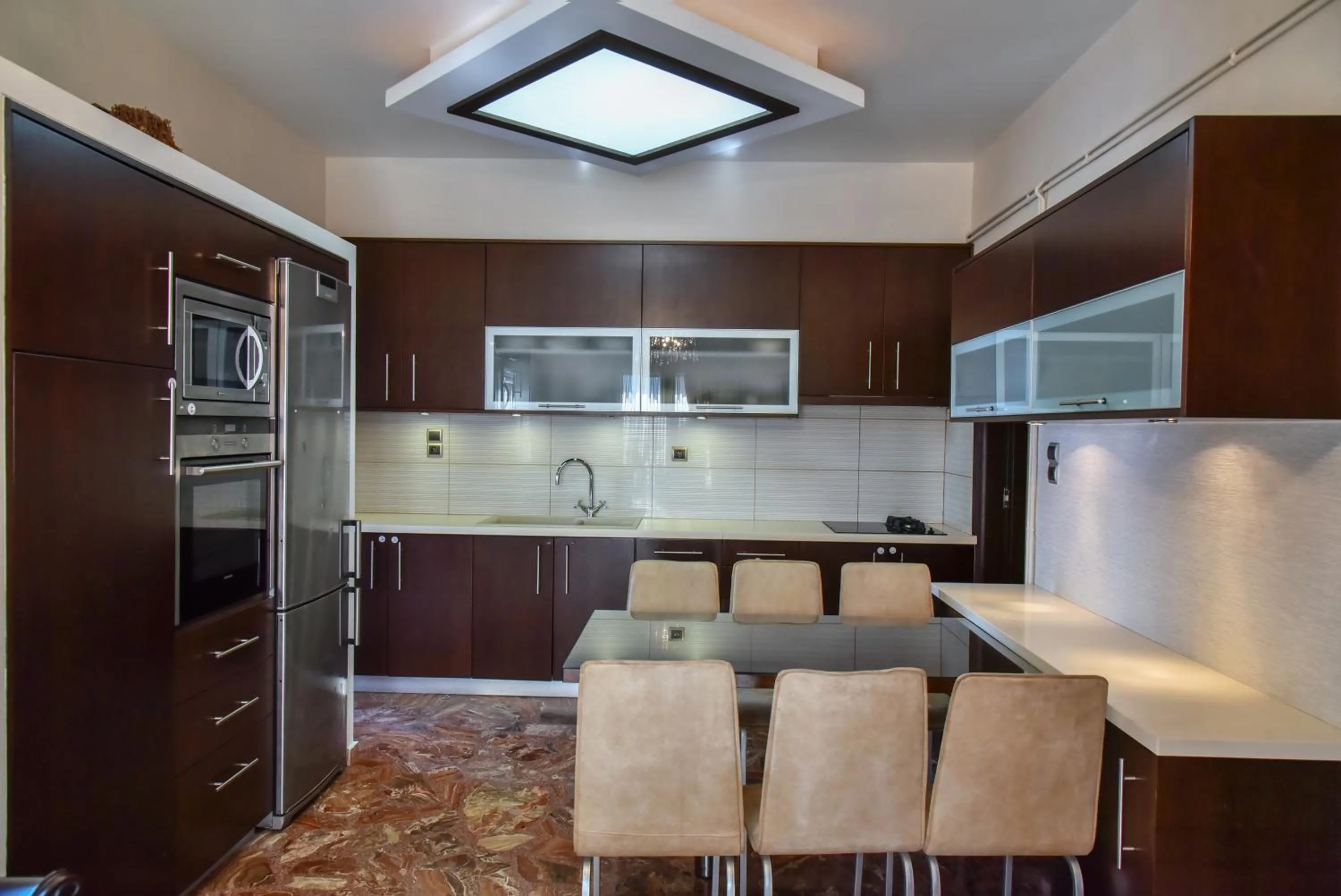kitchen in Iraklis Apartments