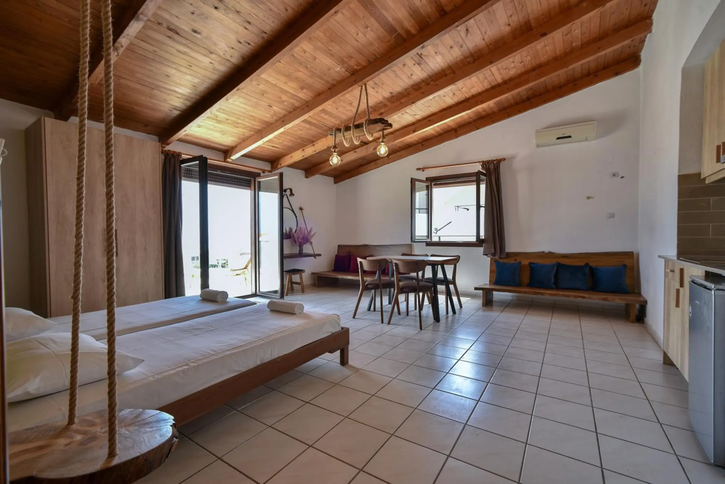 Living room, Bed in Iraklis Apartments Living room, Bed in Iraklis Apartments