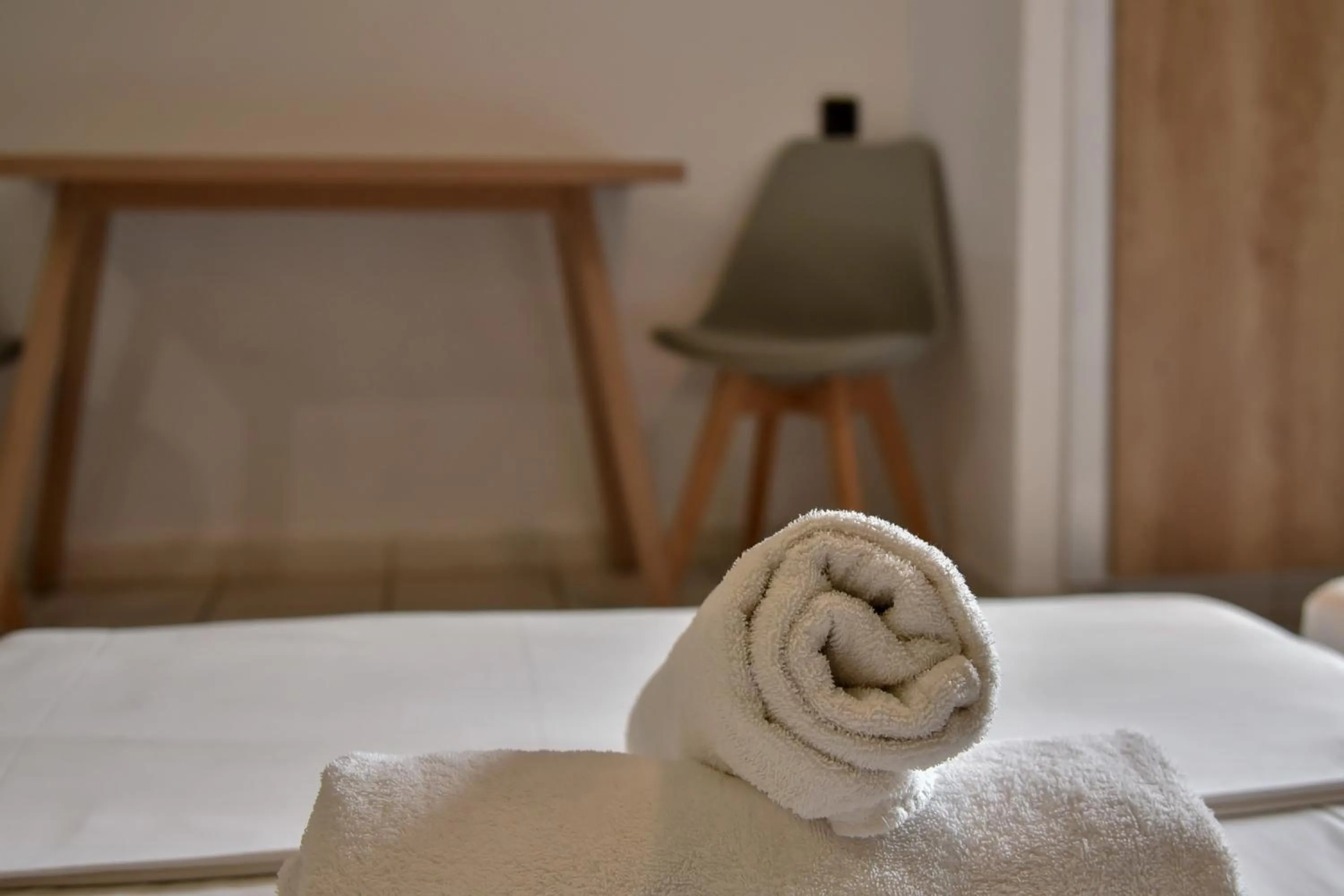 Bed in Iraklis Apartments