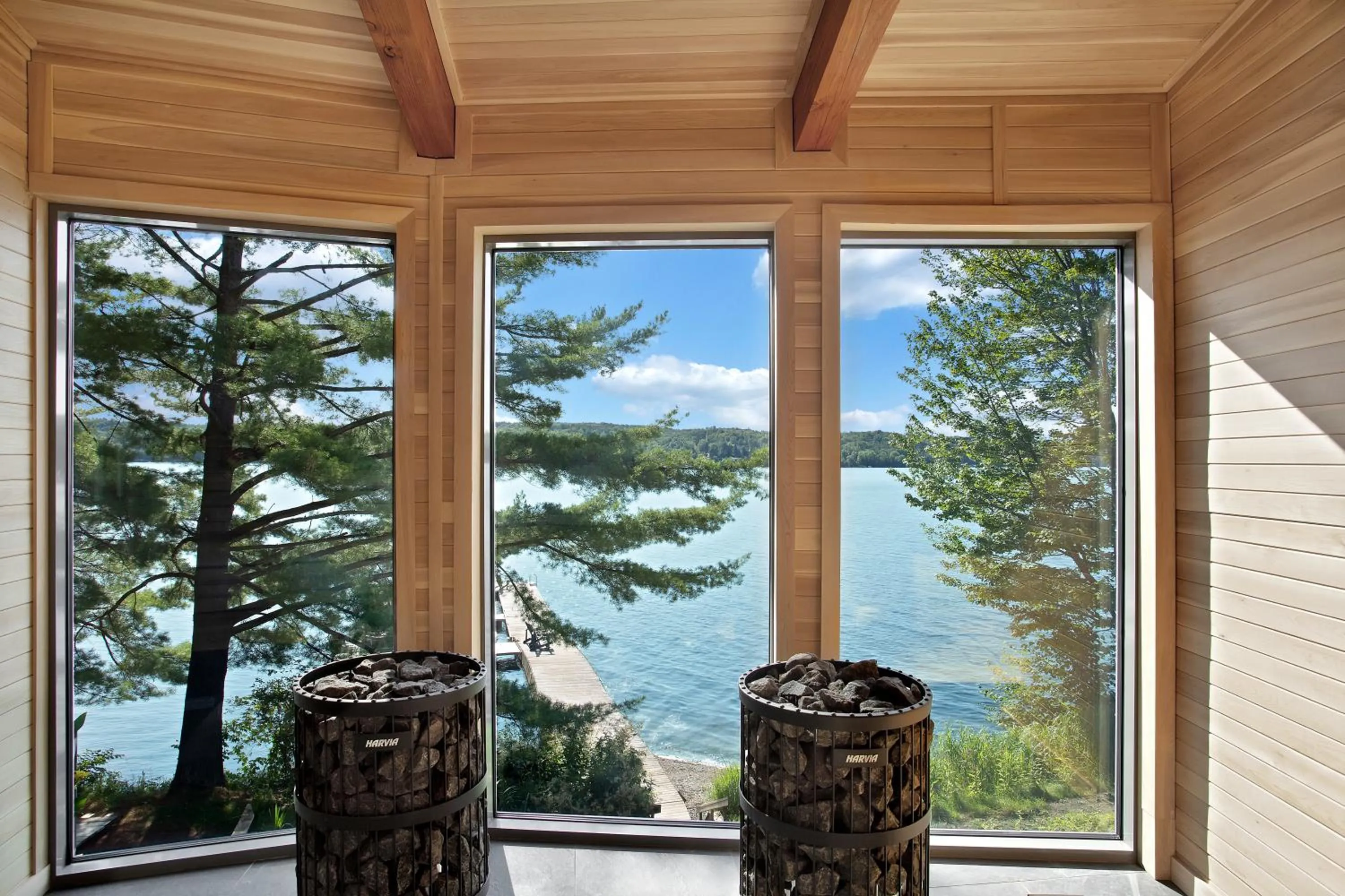 Sauna in Manoir Hovey, Relais & Châteaux