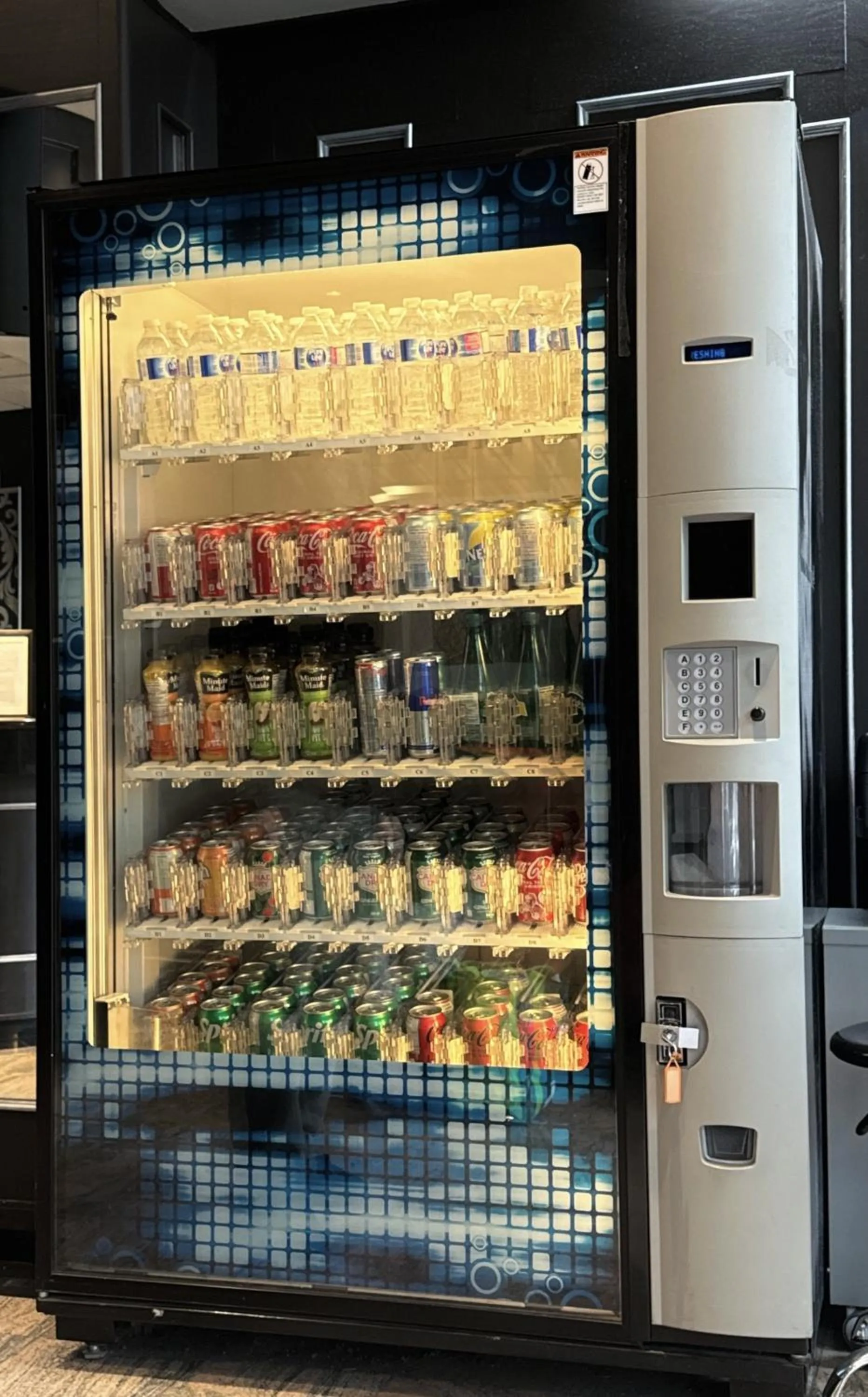 vending machine in Divya Sutra Suites on Robson Downtown Vancouver
