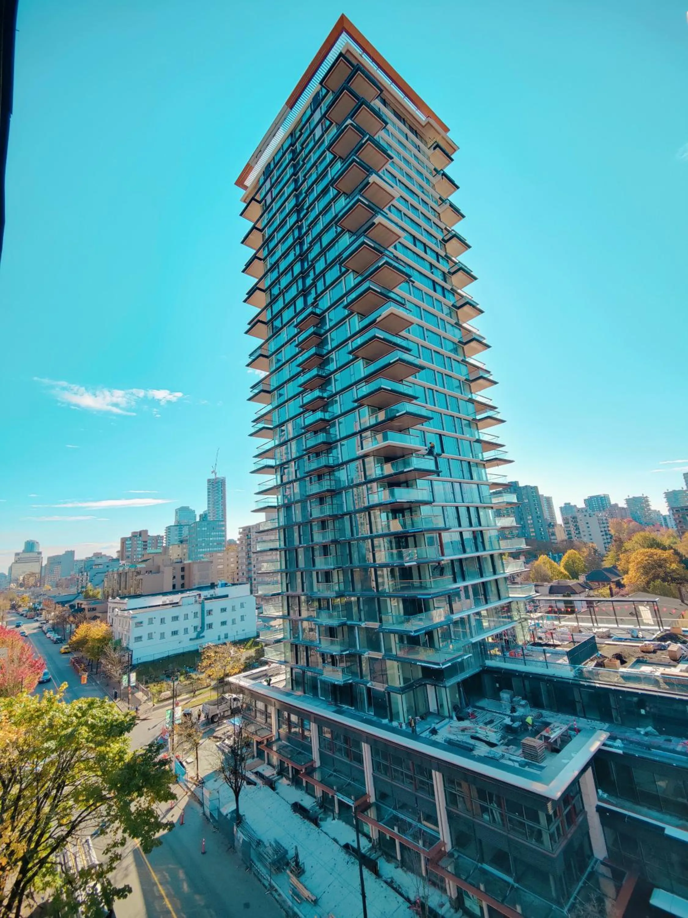 City view in Divya Sutra Suites on Robson Downtown Vancouver