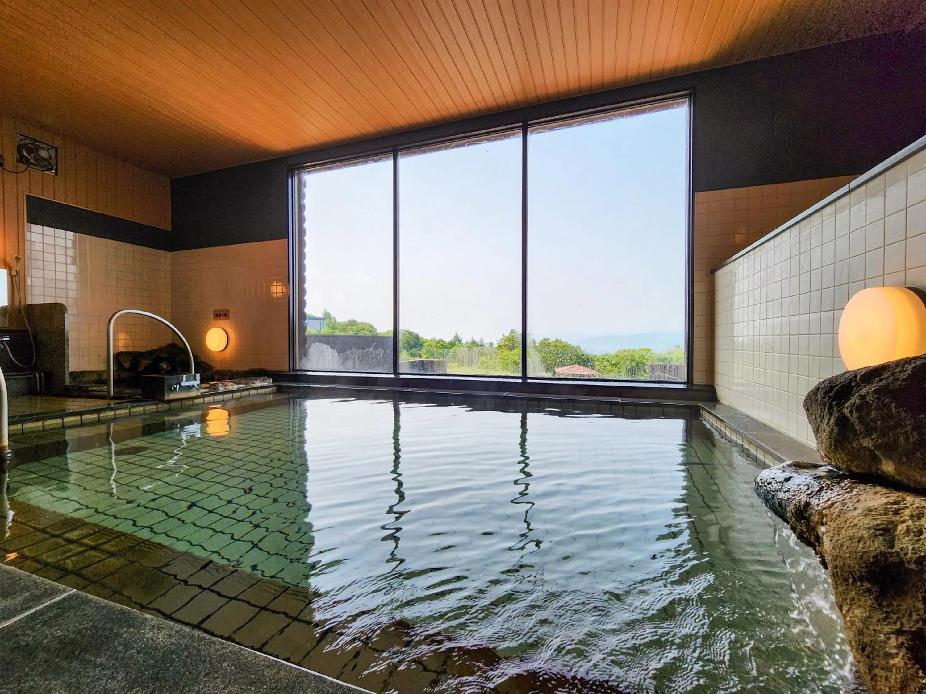 Hot Spring Bath in Iwanai Kogen Hotel