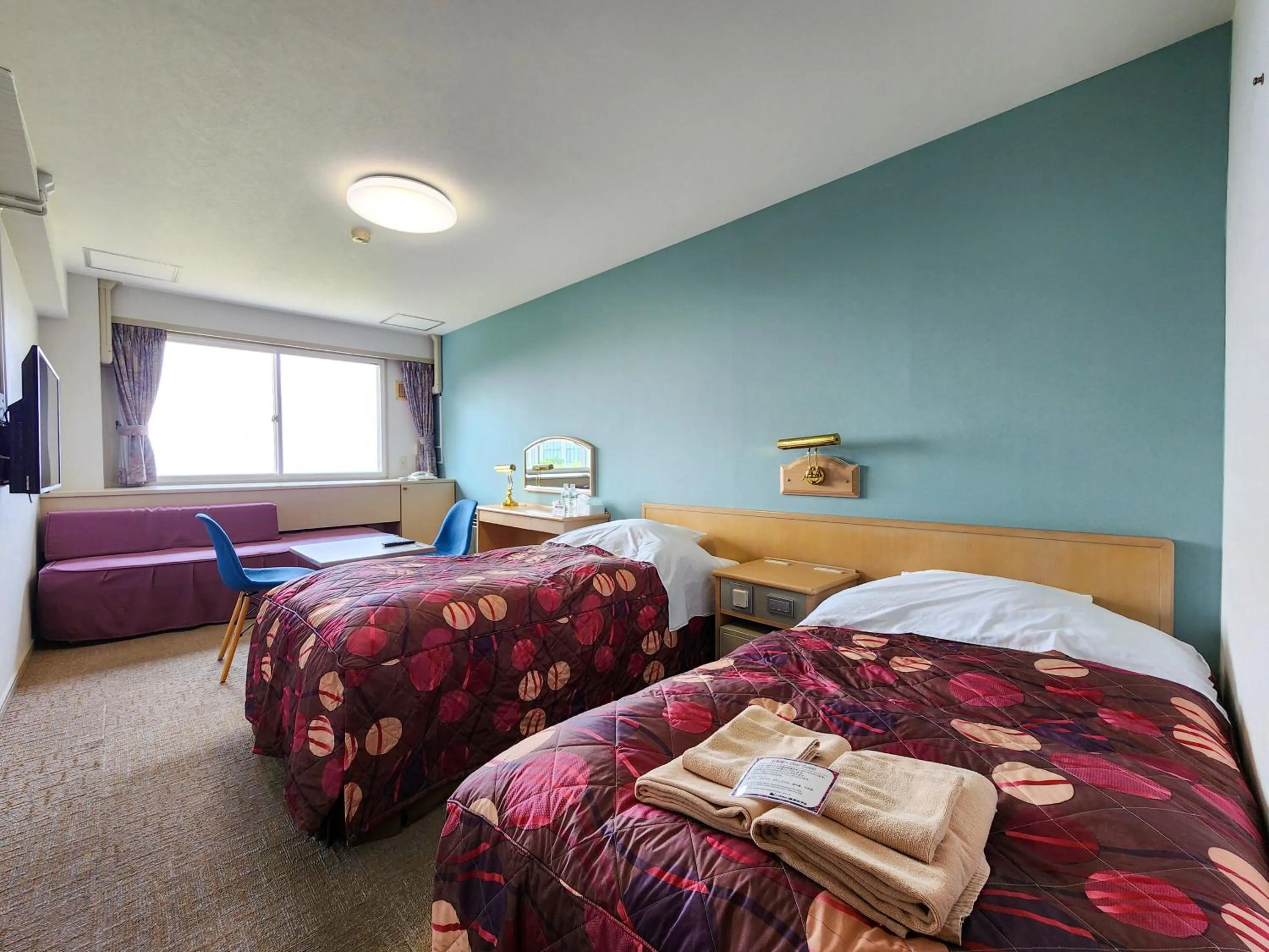 Photo of the whole room, Bed in Iwanai Kogen Hotel