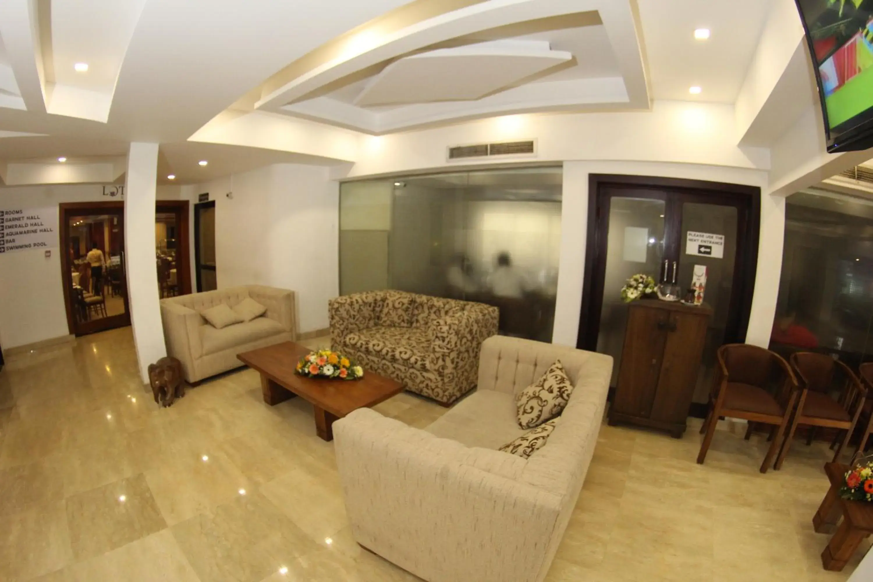 Lobby or reception in Hotel Janaki Lobby or reception in Hotel Janaki
