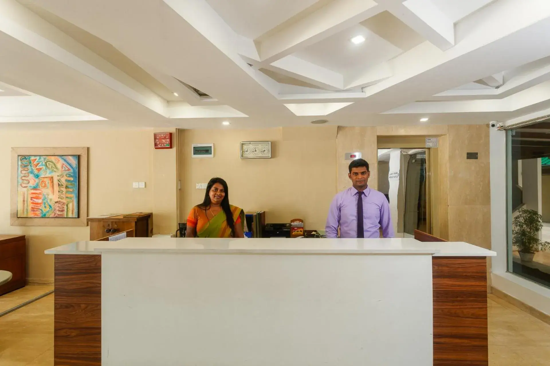 Lobby or reception in Hotel Janaki Lobby or reception in Hotel Janaki