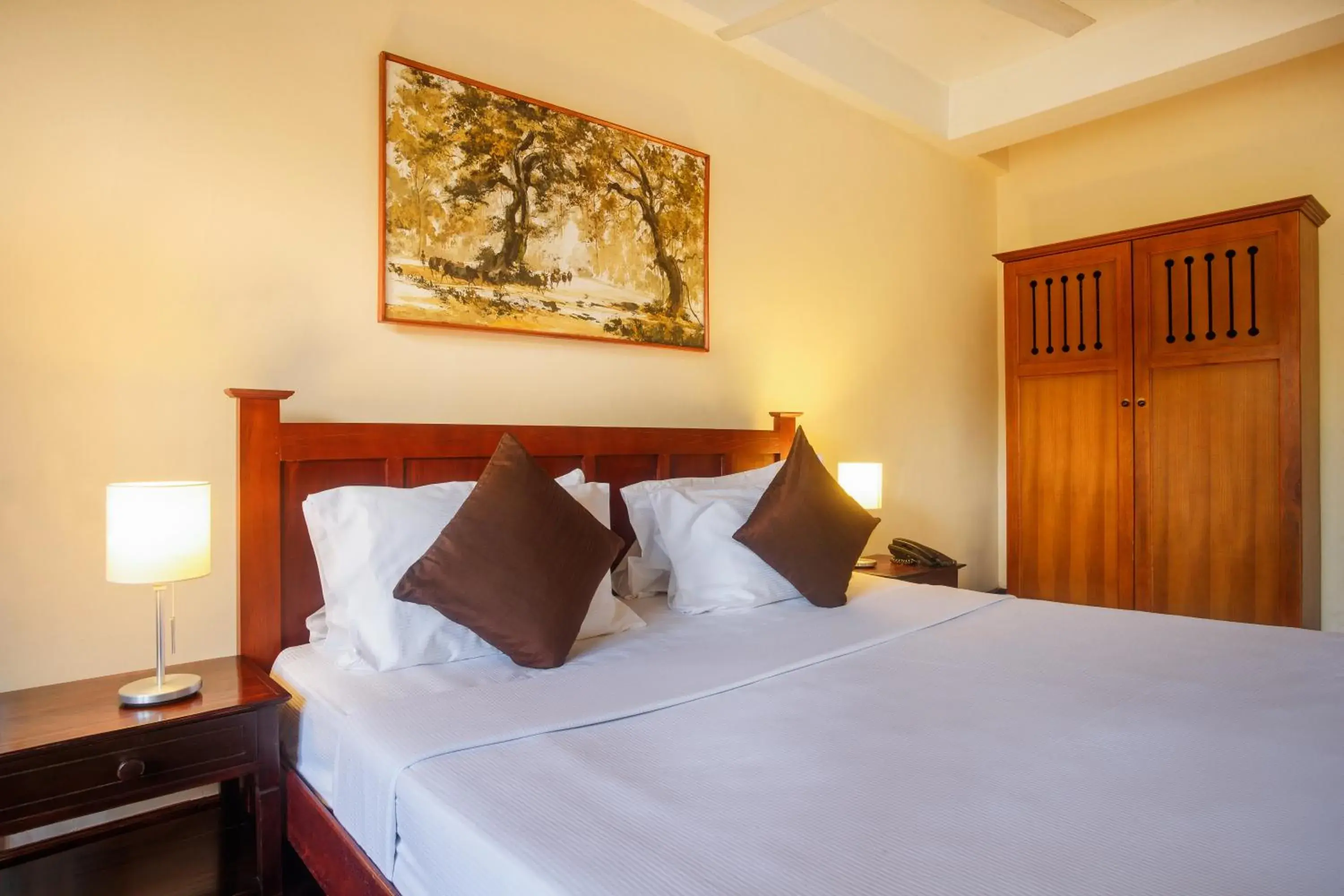 Bed in Hotel Janaki Bed in Hotel Janaki