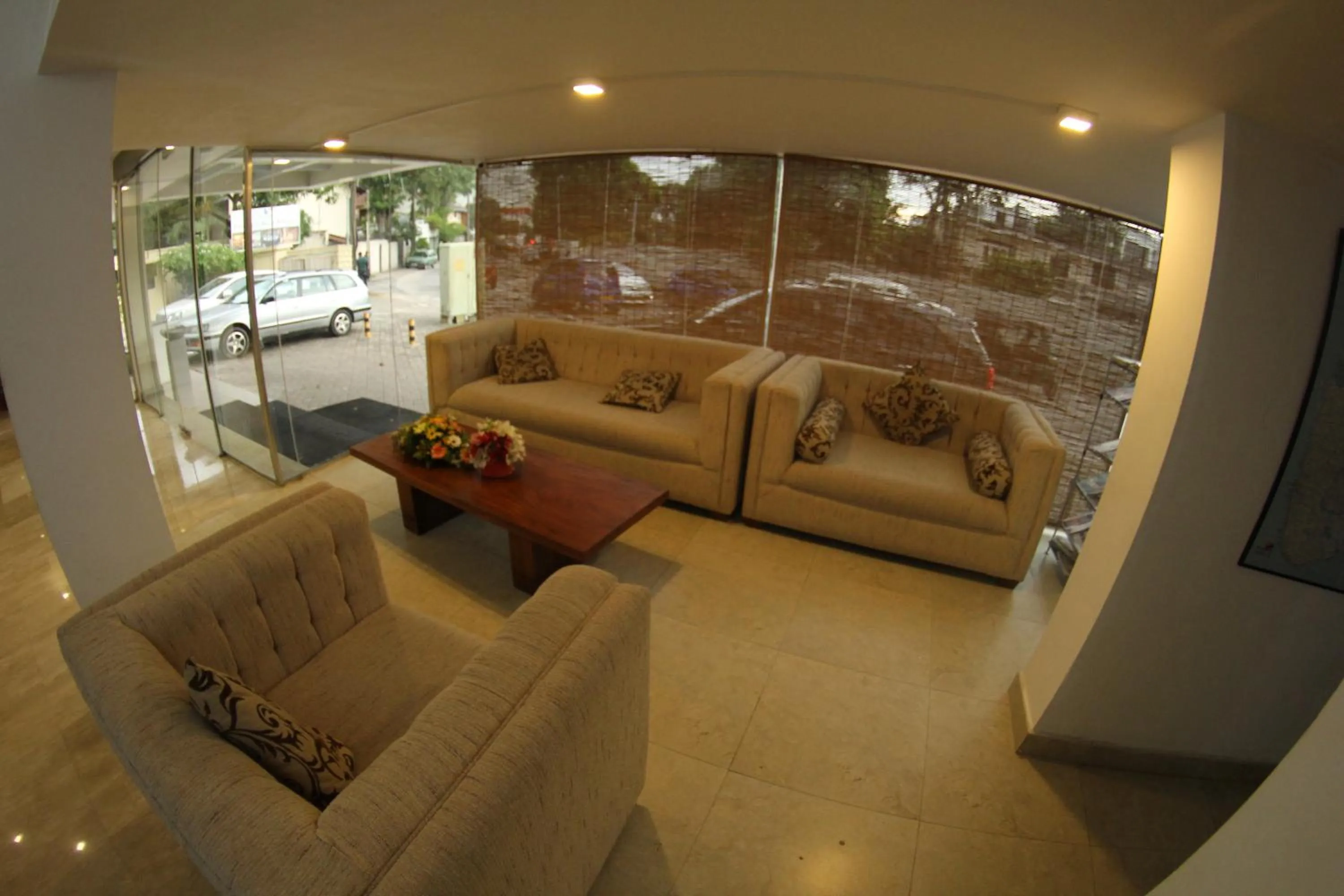 Lobby or reception in Hotel Janaki