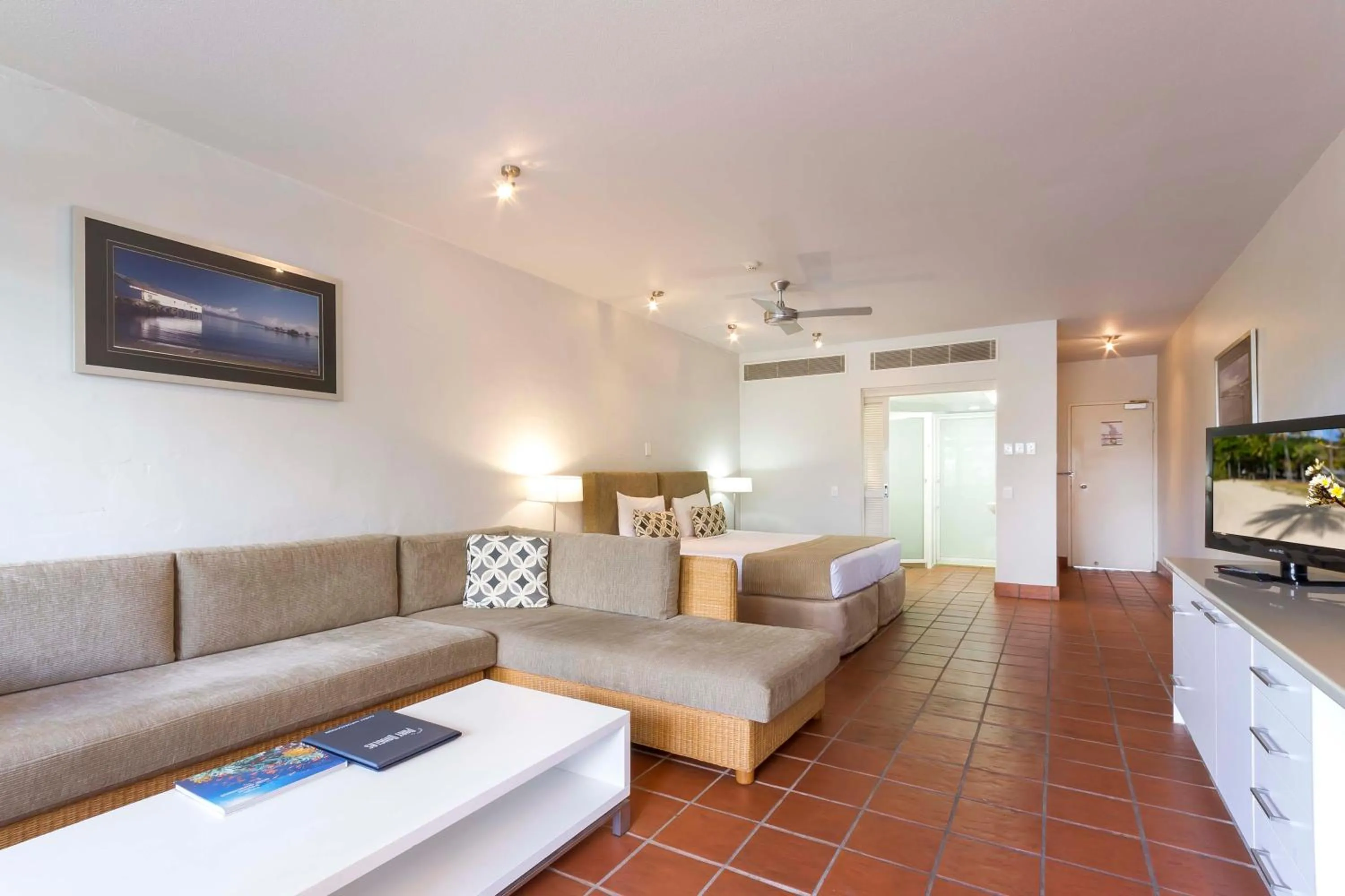 Communal lounge/ TV room in Club Tropical Resort - Official Onsite Reception & Check In