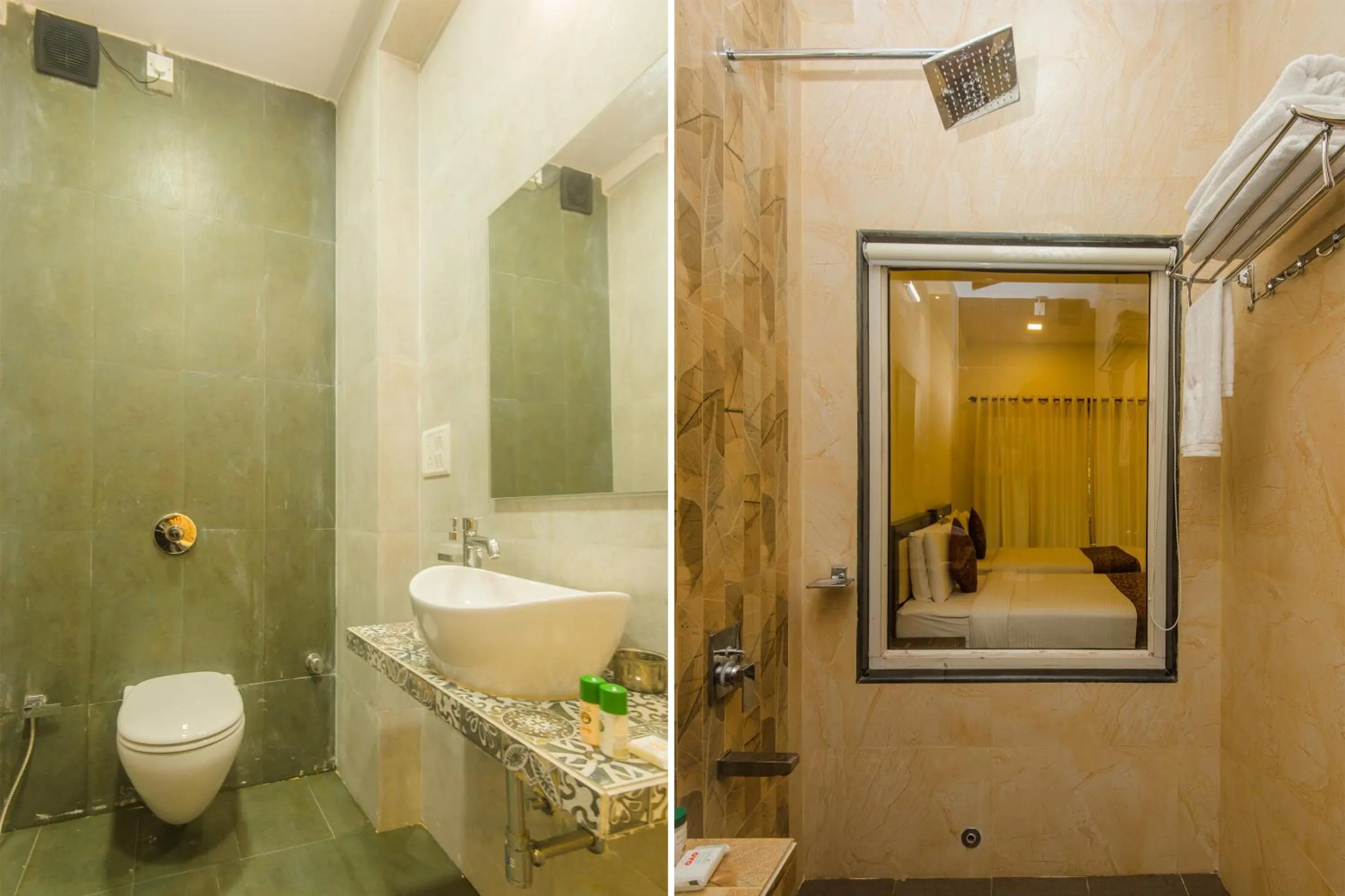 Bathroom in Hotel O Divine Residency Near Phoenix Marketcity