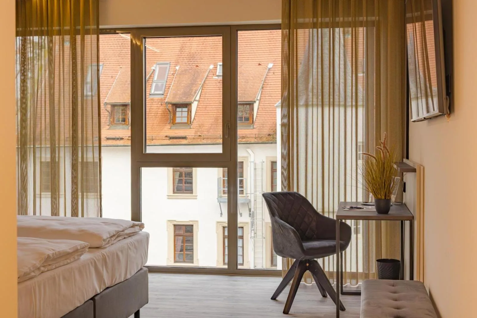 Bed in Hotel Schloss Lehen