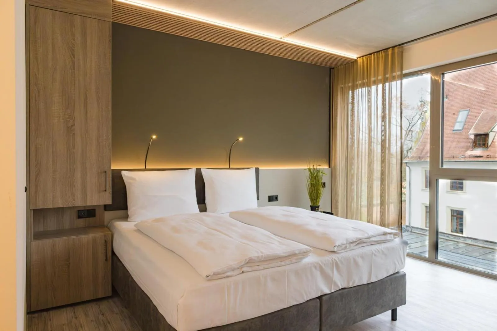 Bed in Hotel Schloss Lehen