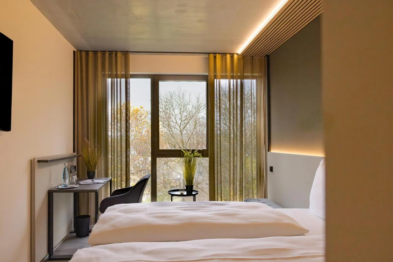 Bed in Hotel Schloss Lehen