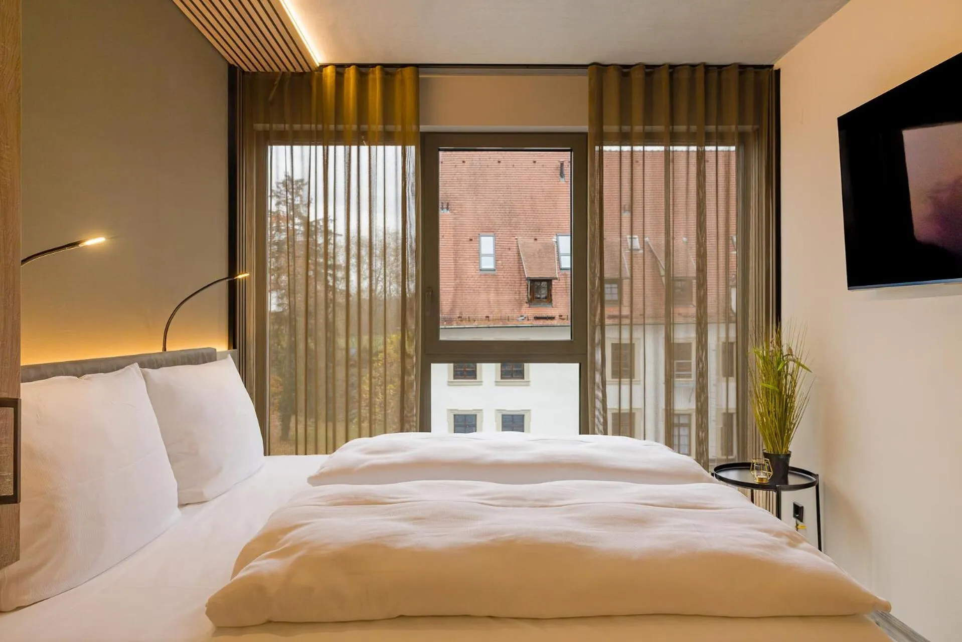 Bed in Hotel Schloss Lehen