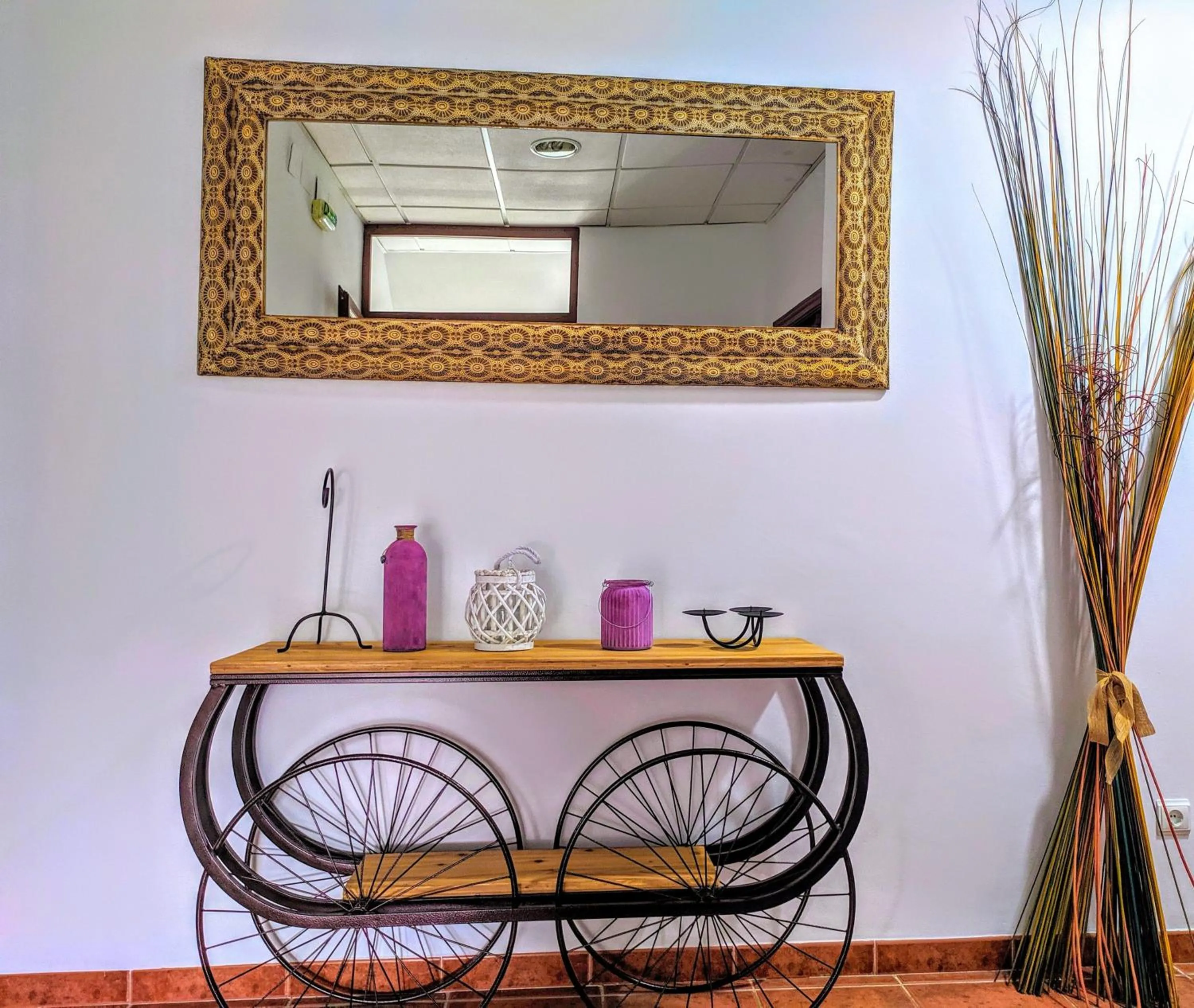 Lobby or reception in Hostal La Laguna