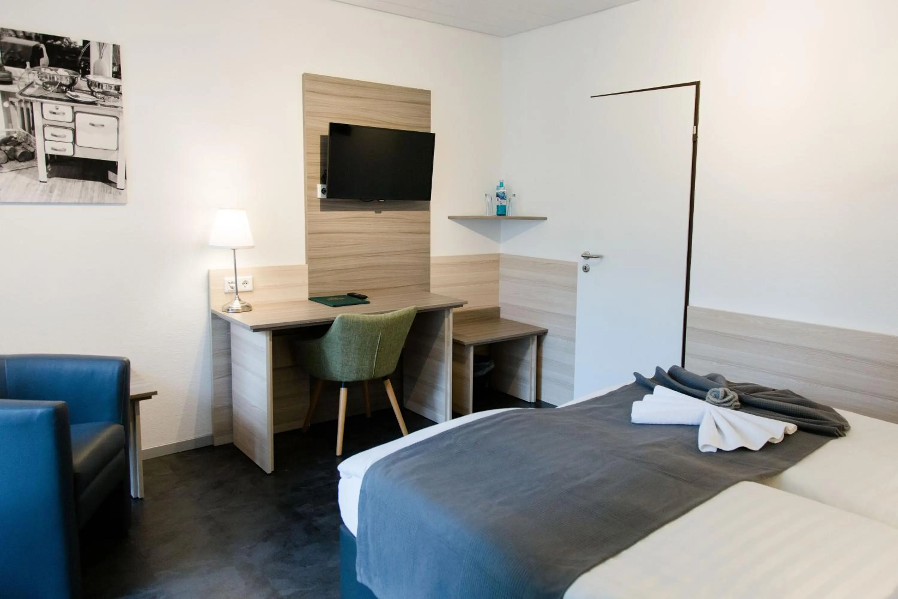 Bed in Friesen Hotel