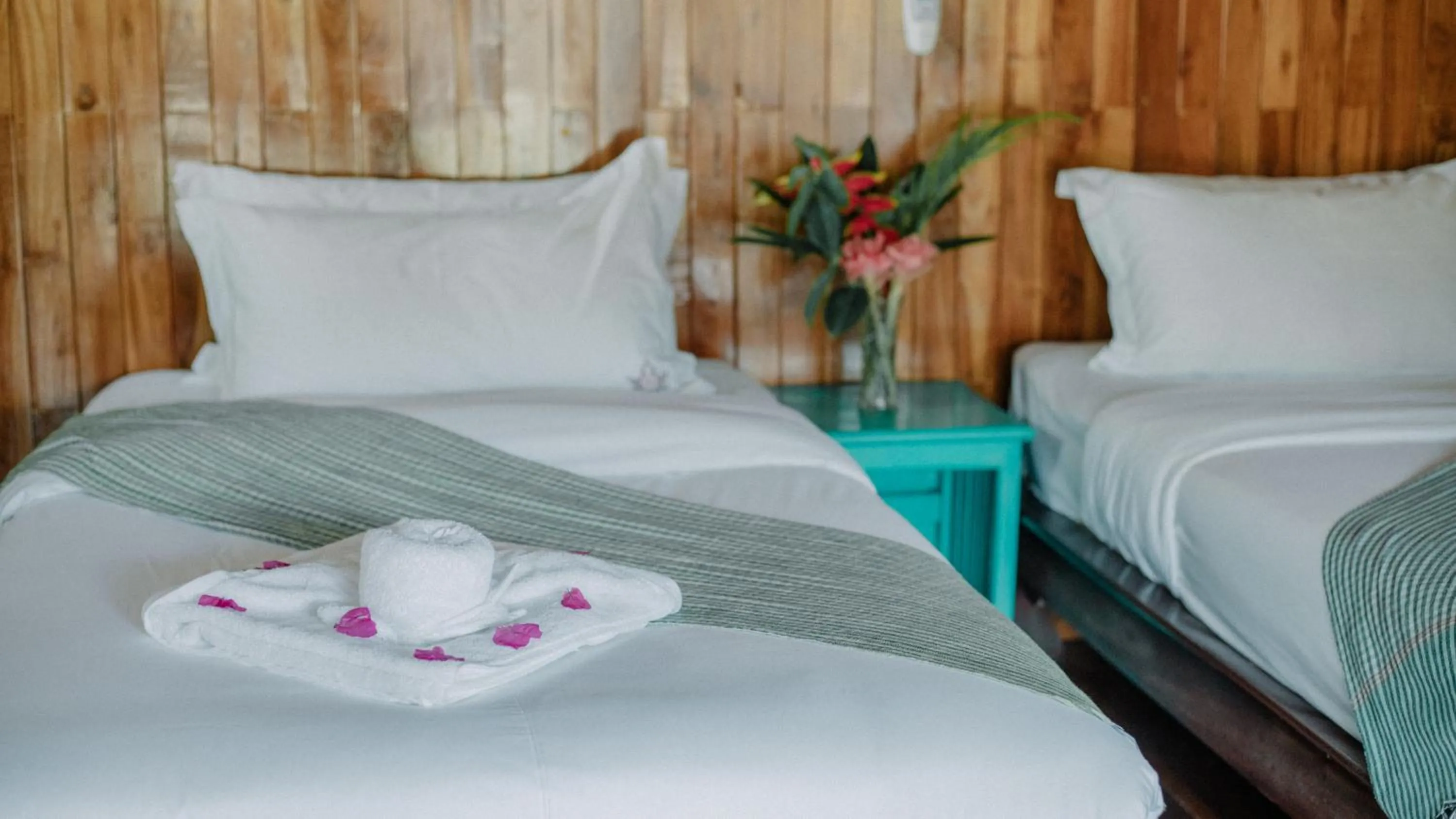 Bed in Luang Prabang Paradise Resort