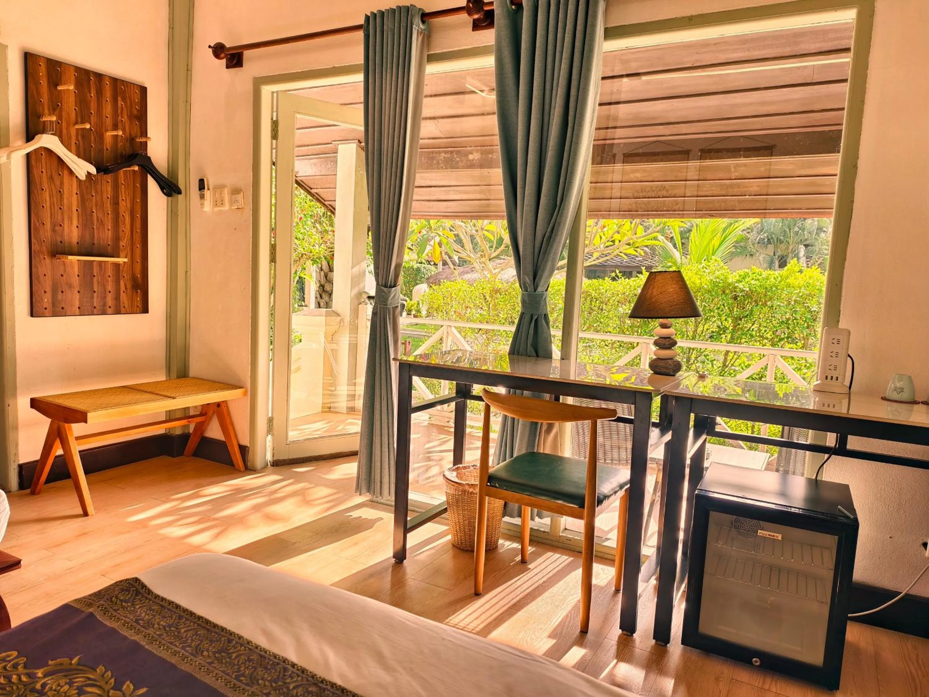 Bed in Luang Prabang chanon hotel