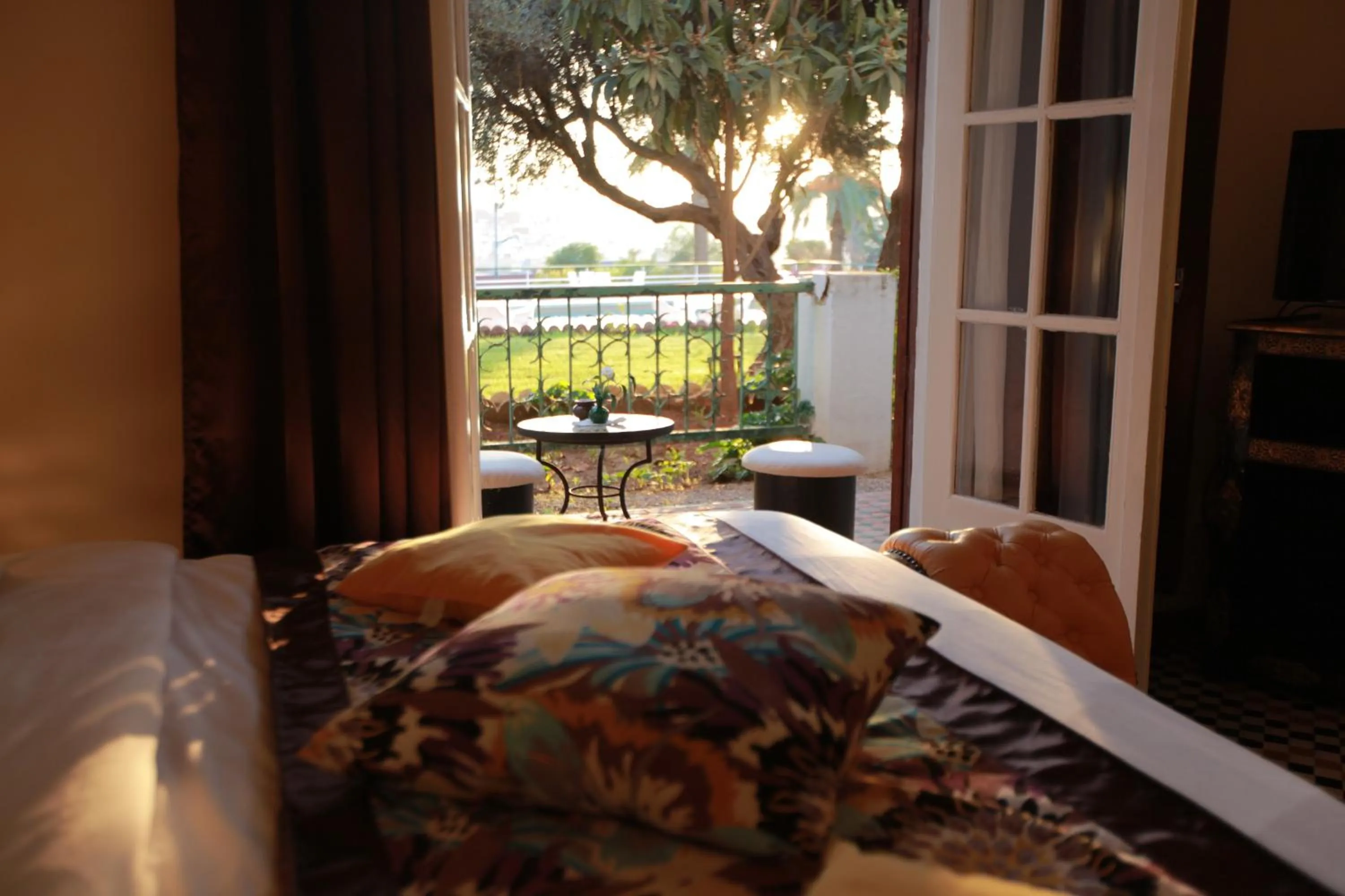 Garden view in Hotel Transatlantique