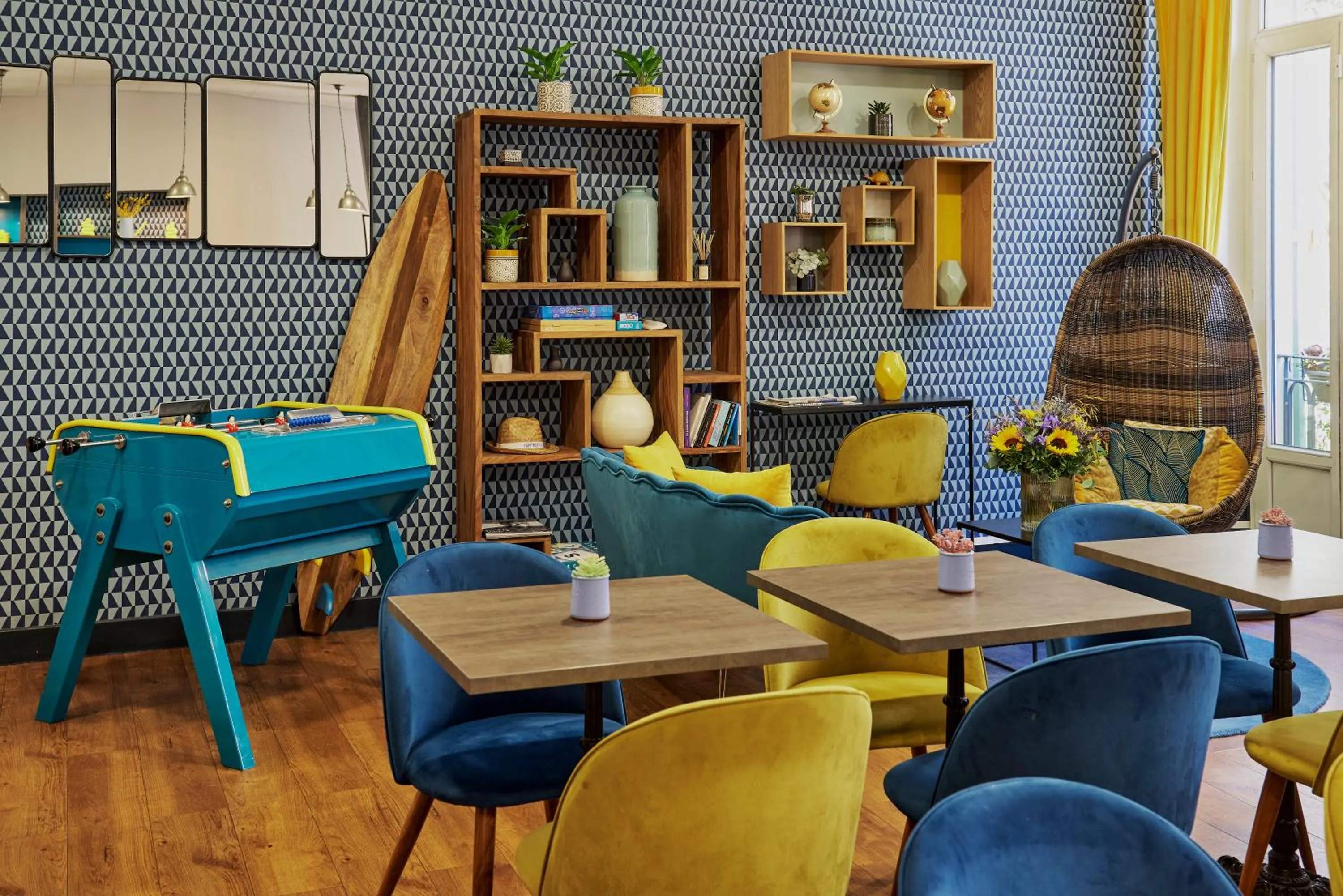 Seating area in Hotel Nap By HappyCulture