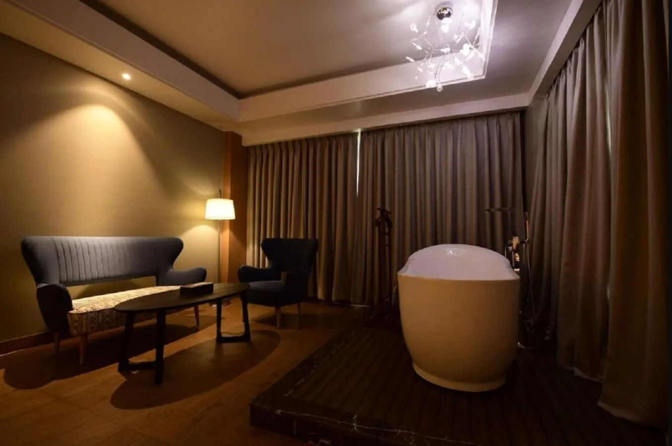 Seating area in Kiranshree Grand