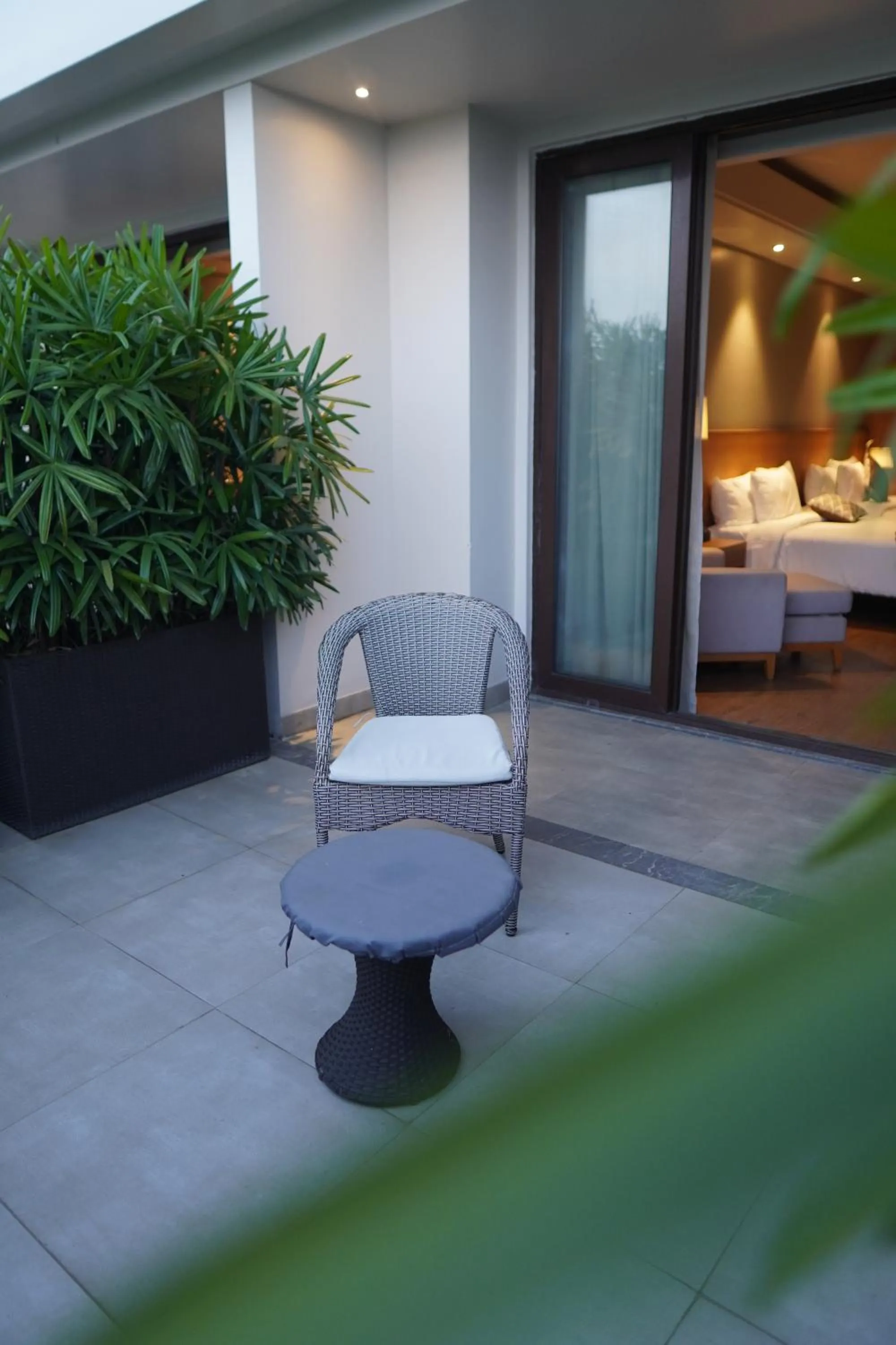 Balcony/Terrace, Bed in Kiranshree Grand