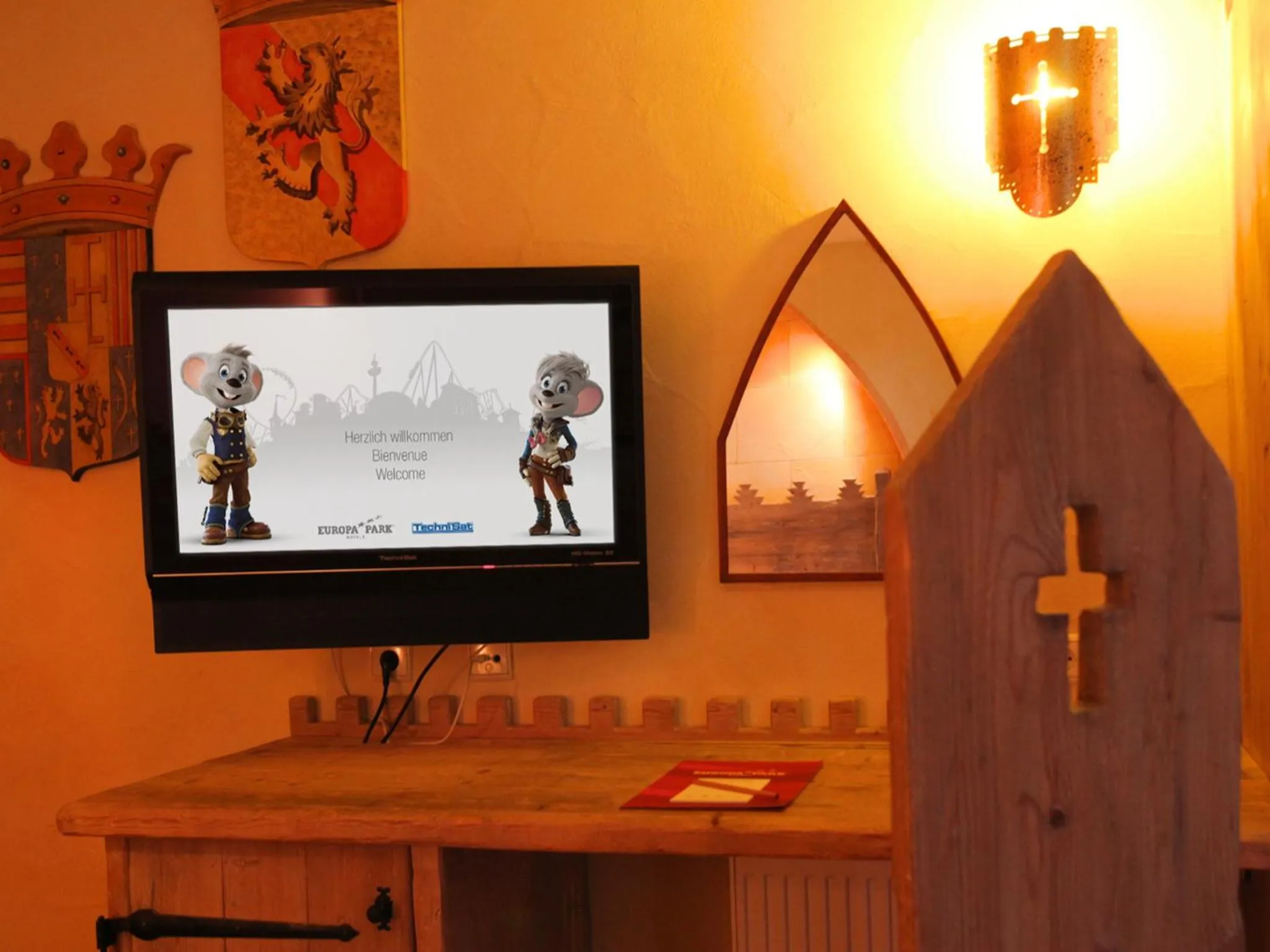 Decorative detail in 4-Sterne Burghotel Castillo Alcazar, Europa-Park Erlebnis-Resort