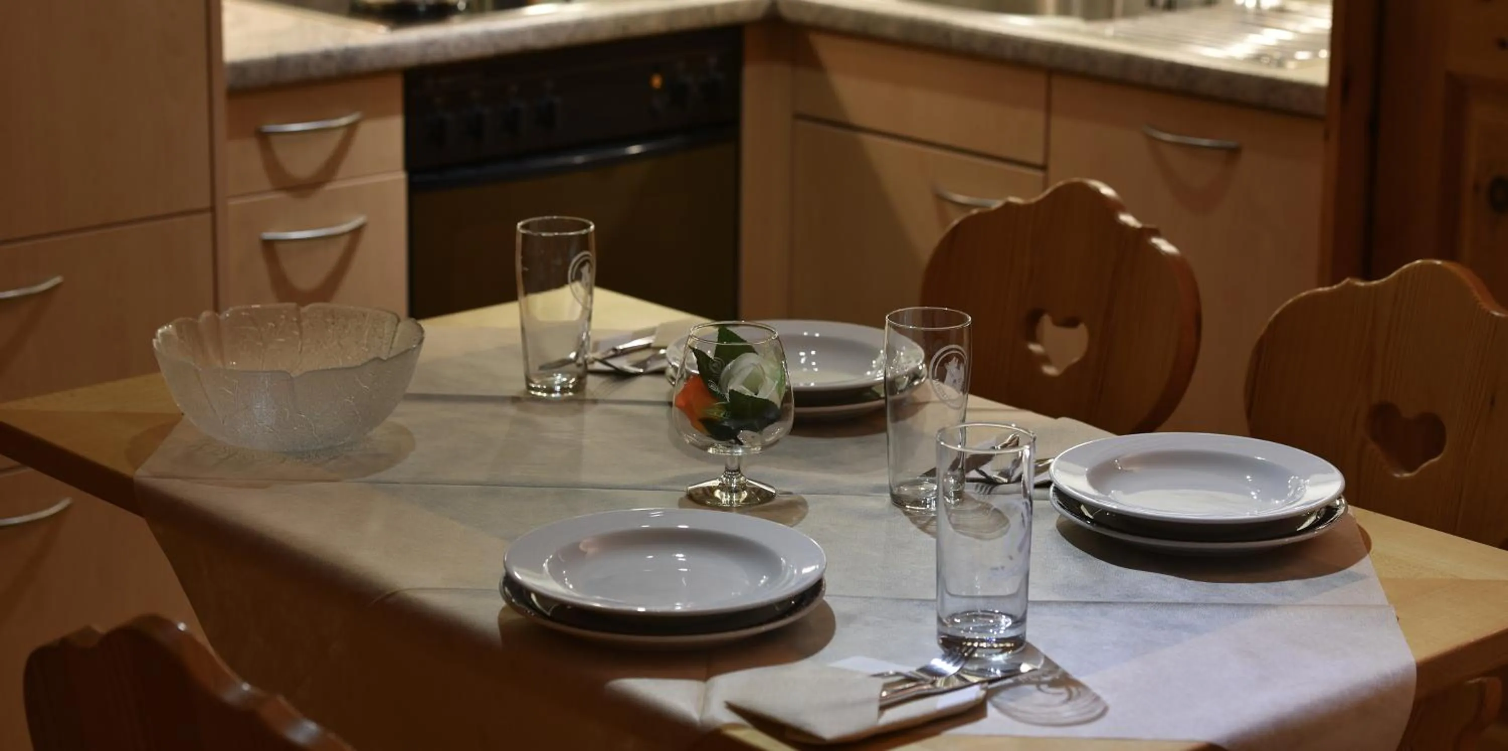 Kitchen or kitchenette in Hotel Acla Filli