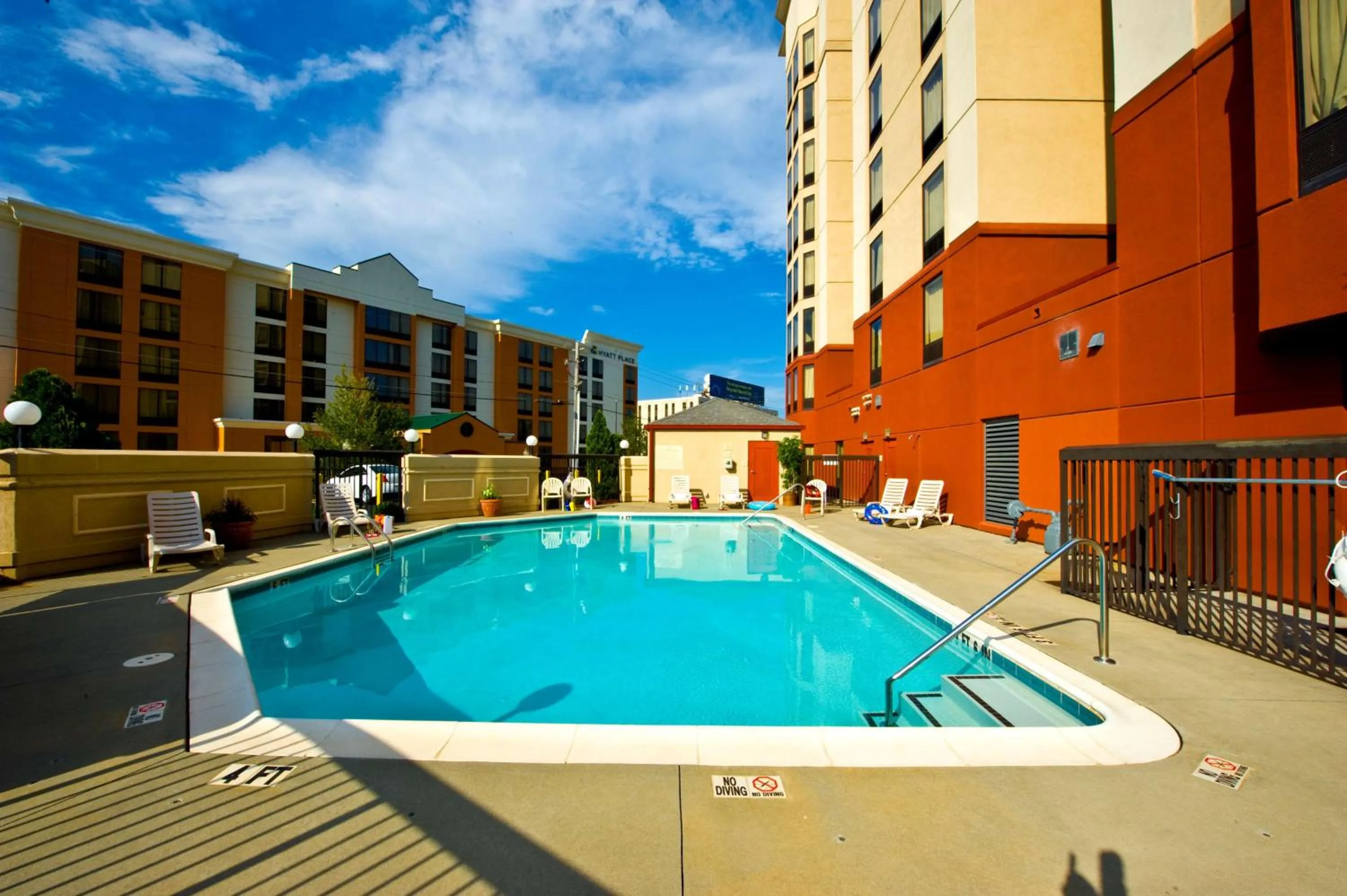 Pool view in Hampton Inn & Suites-Atlanta Airport North-I-85