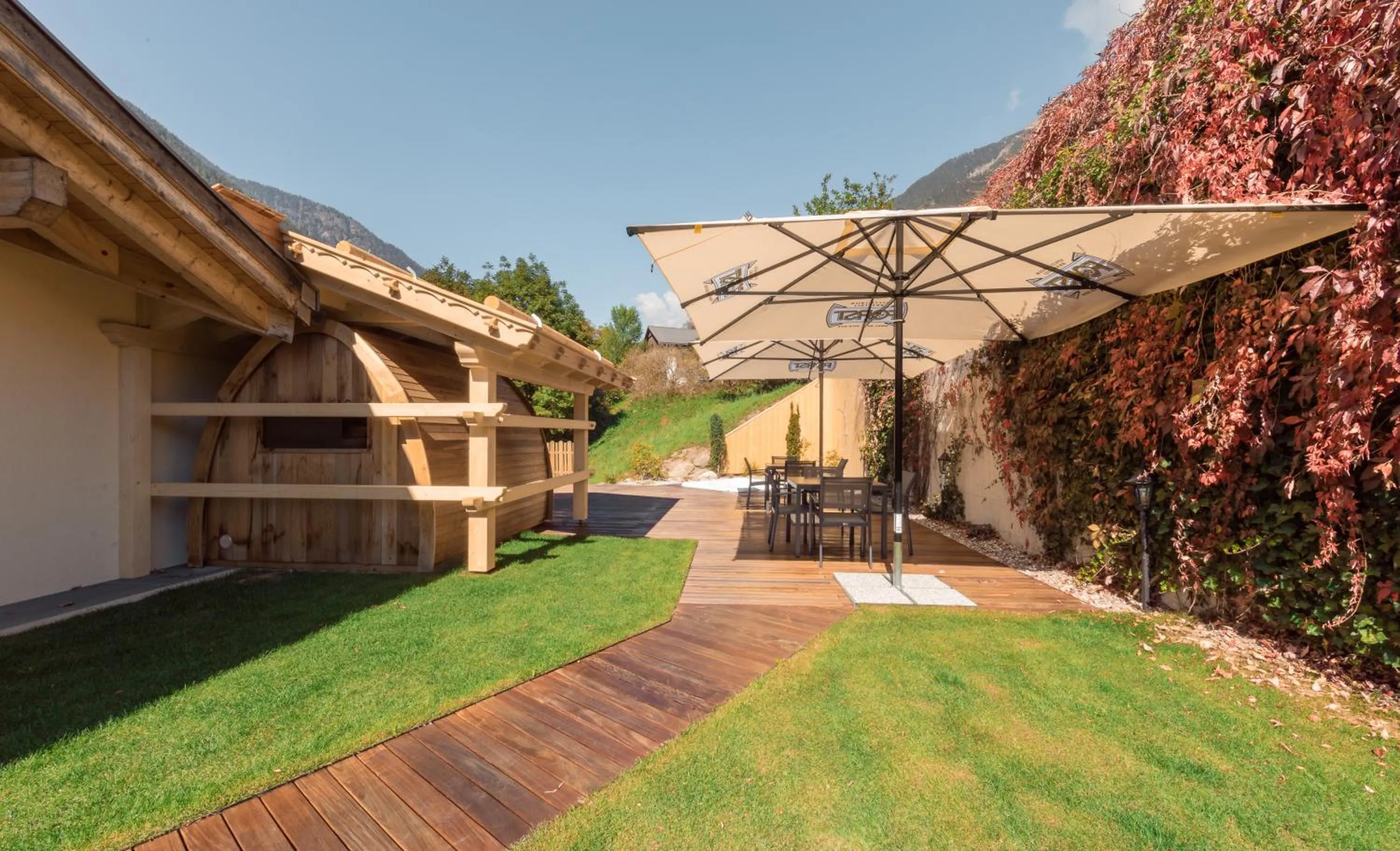 Garden in Hotel Appartement Haus Gitschberg