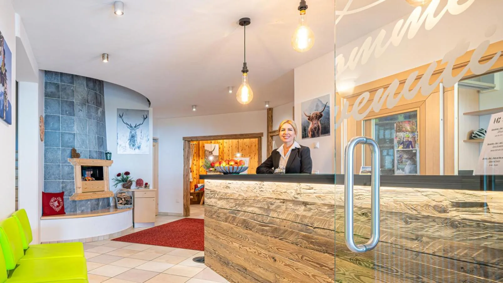 Lobby or reception in Hotel Appartement Haus Gitschberg