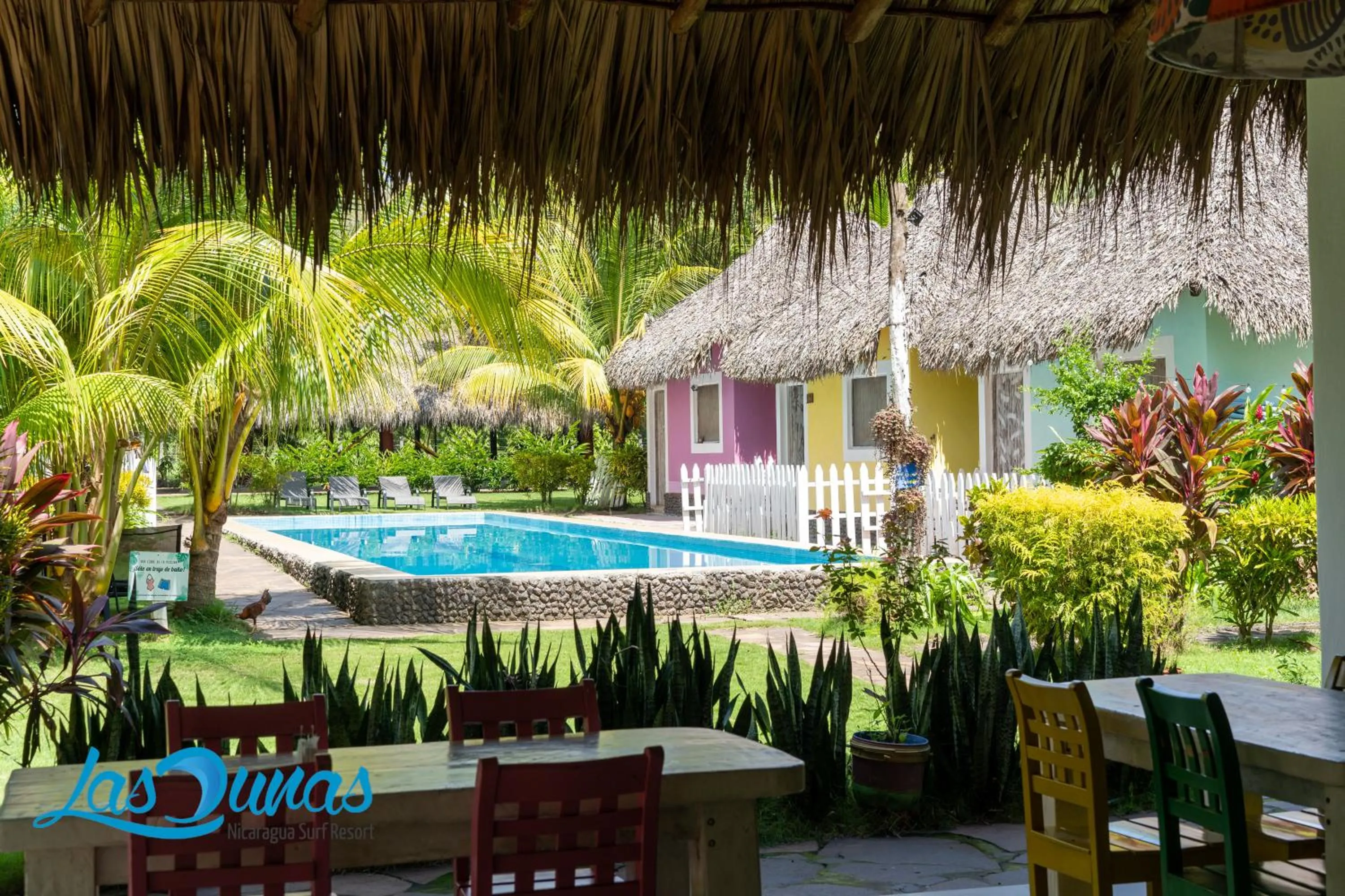 Patio in Las Dunas Surf Resort