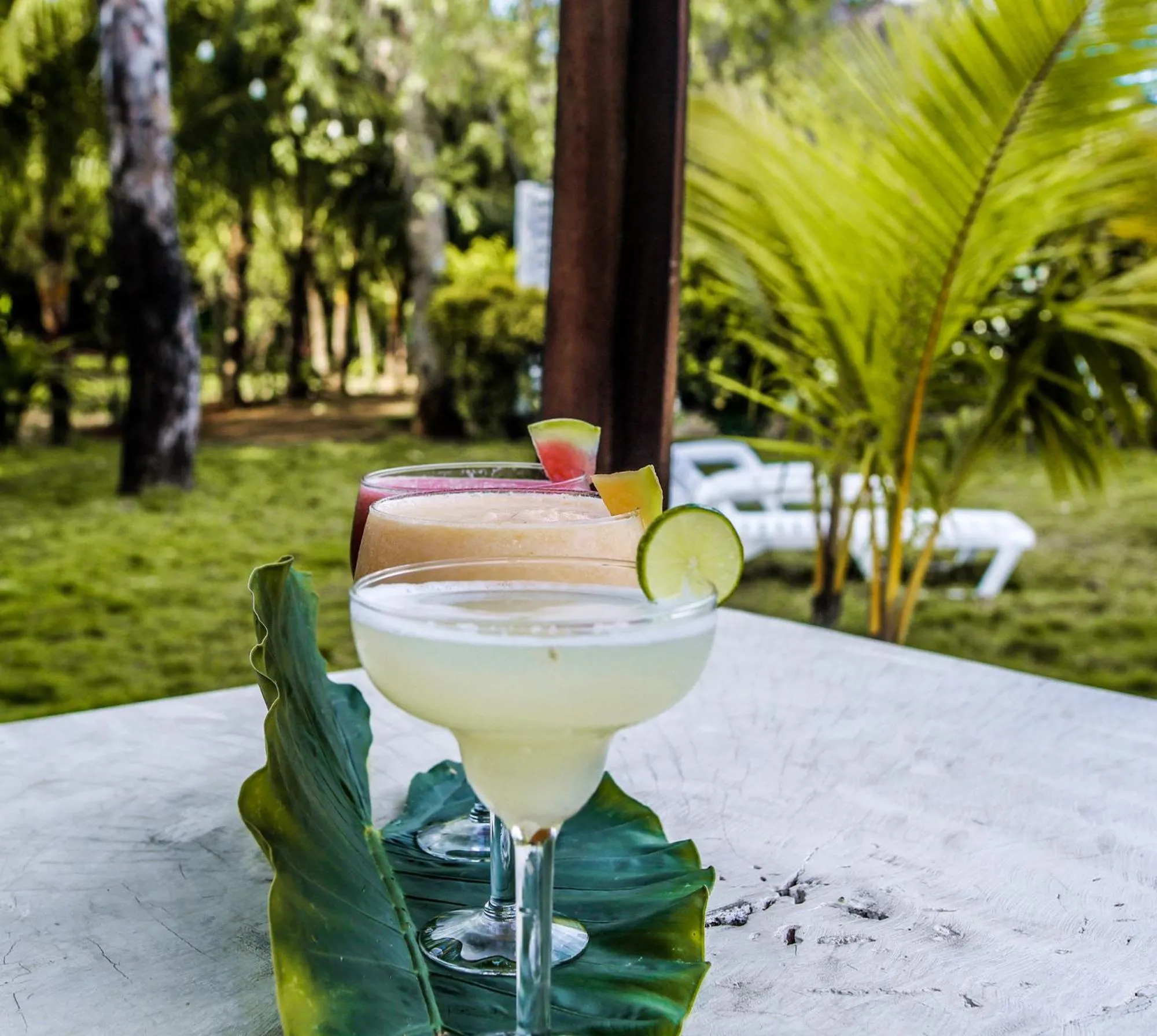 Drinks in Las Dunas Surf Resort