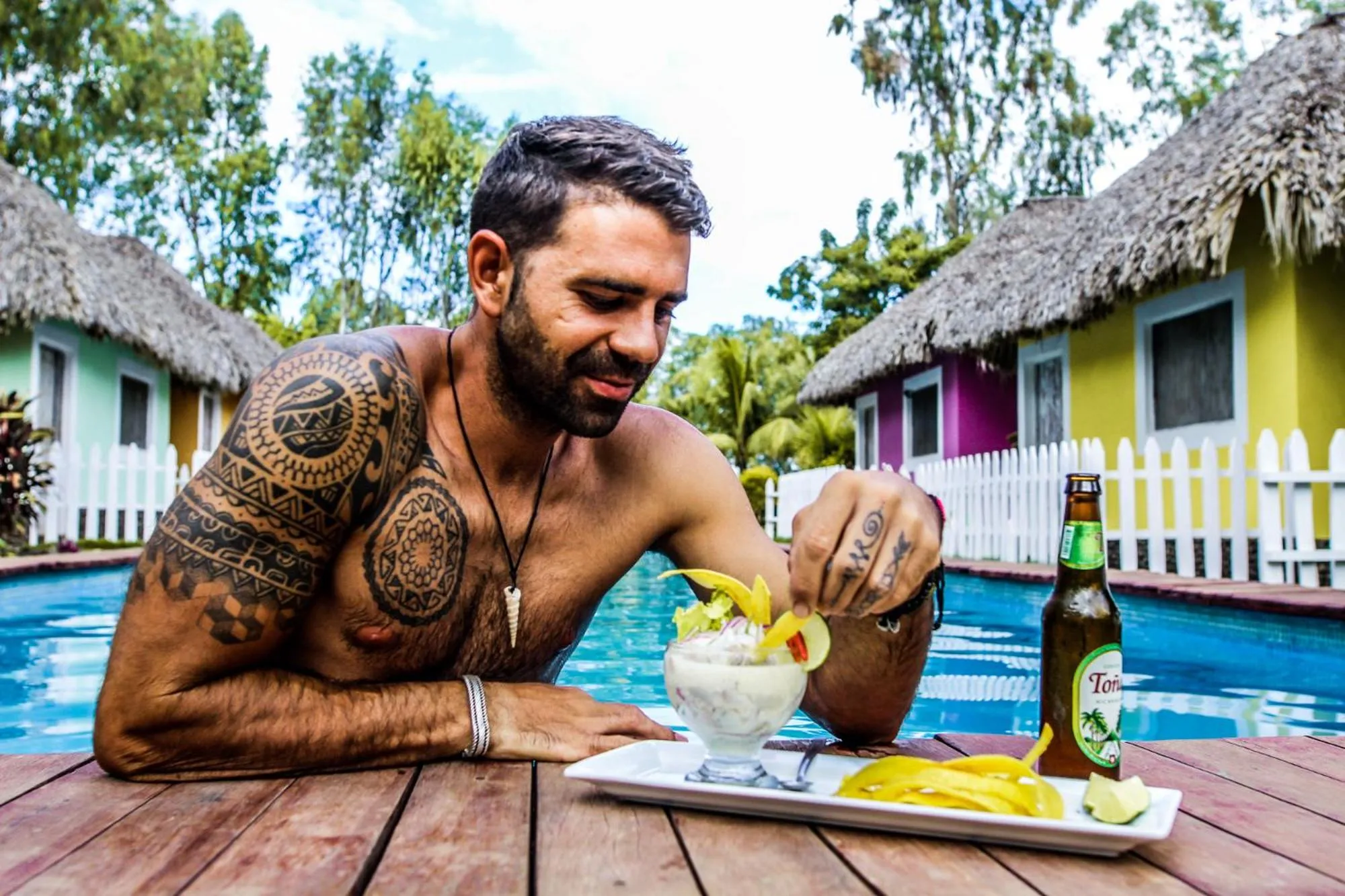 Food and drinks in Las Dunas Surf Resort