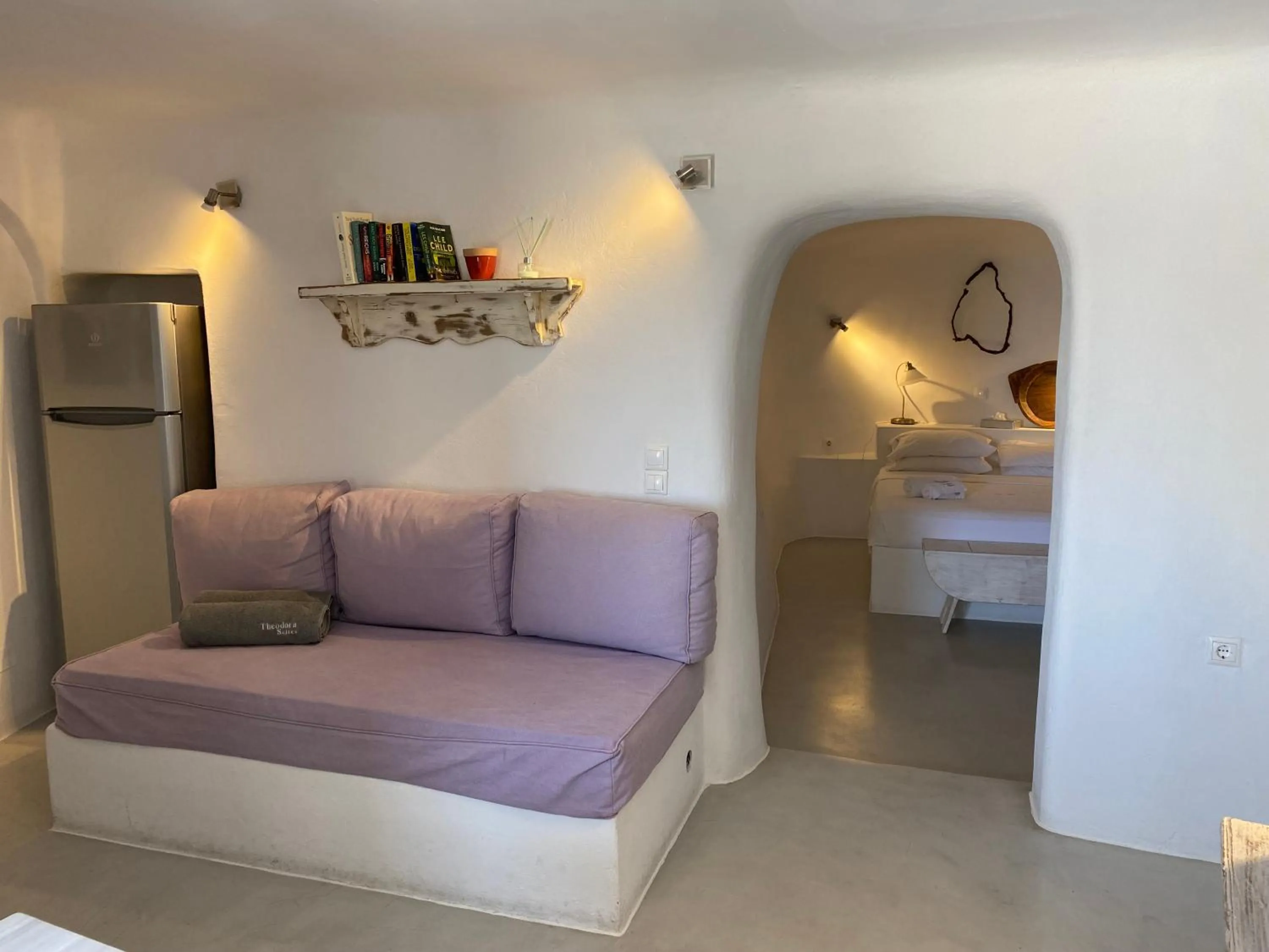 Bed in Theodora Suites