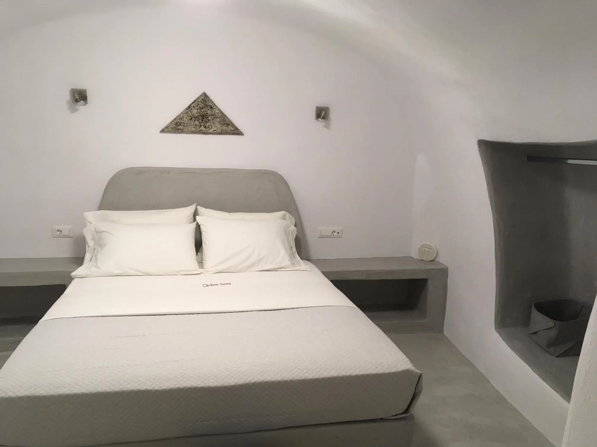 Bed in Theodora Suites