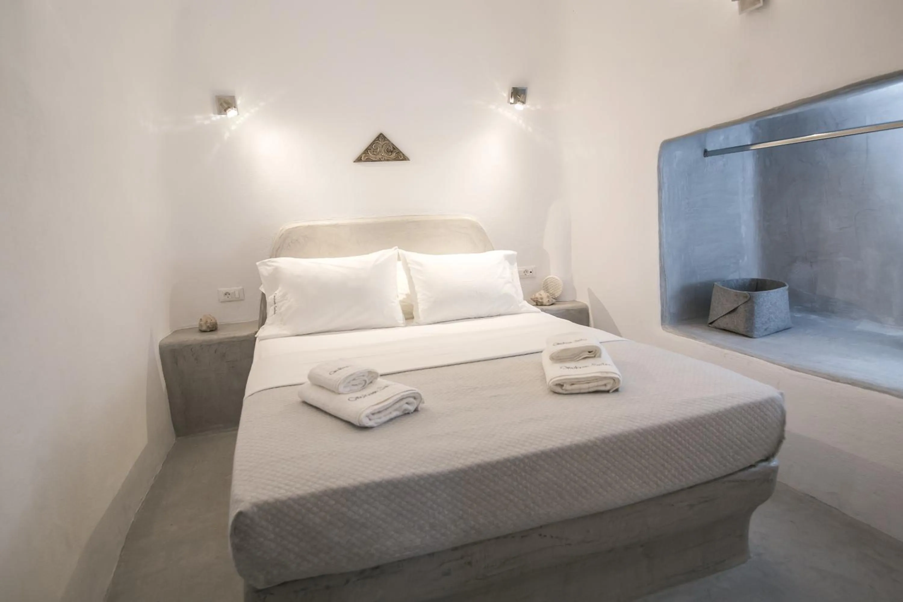 Bed in Theodora Suites