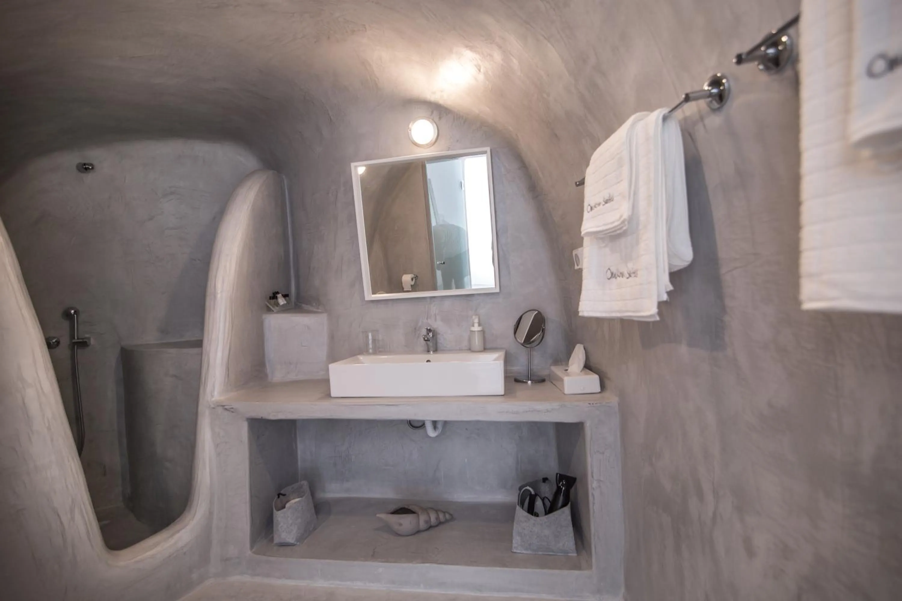 Shower in Theodora Suites