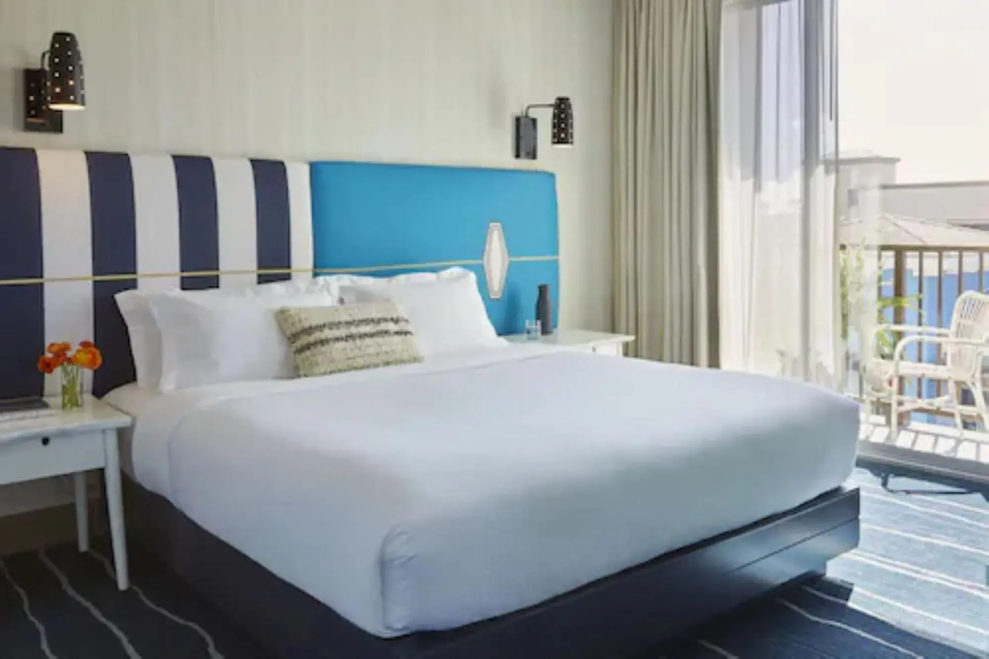 Bedroom, Bed in Kimpton Shorebreak Huntington Beach Resort by IHG Bedroom, Bed in Kimpton Shorebreak Huntington Beach Resort by IHG