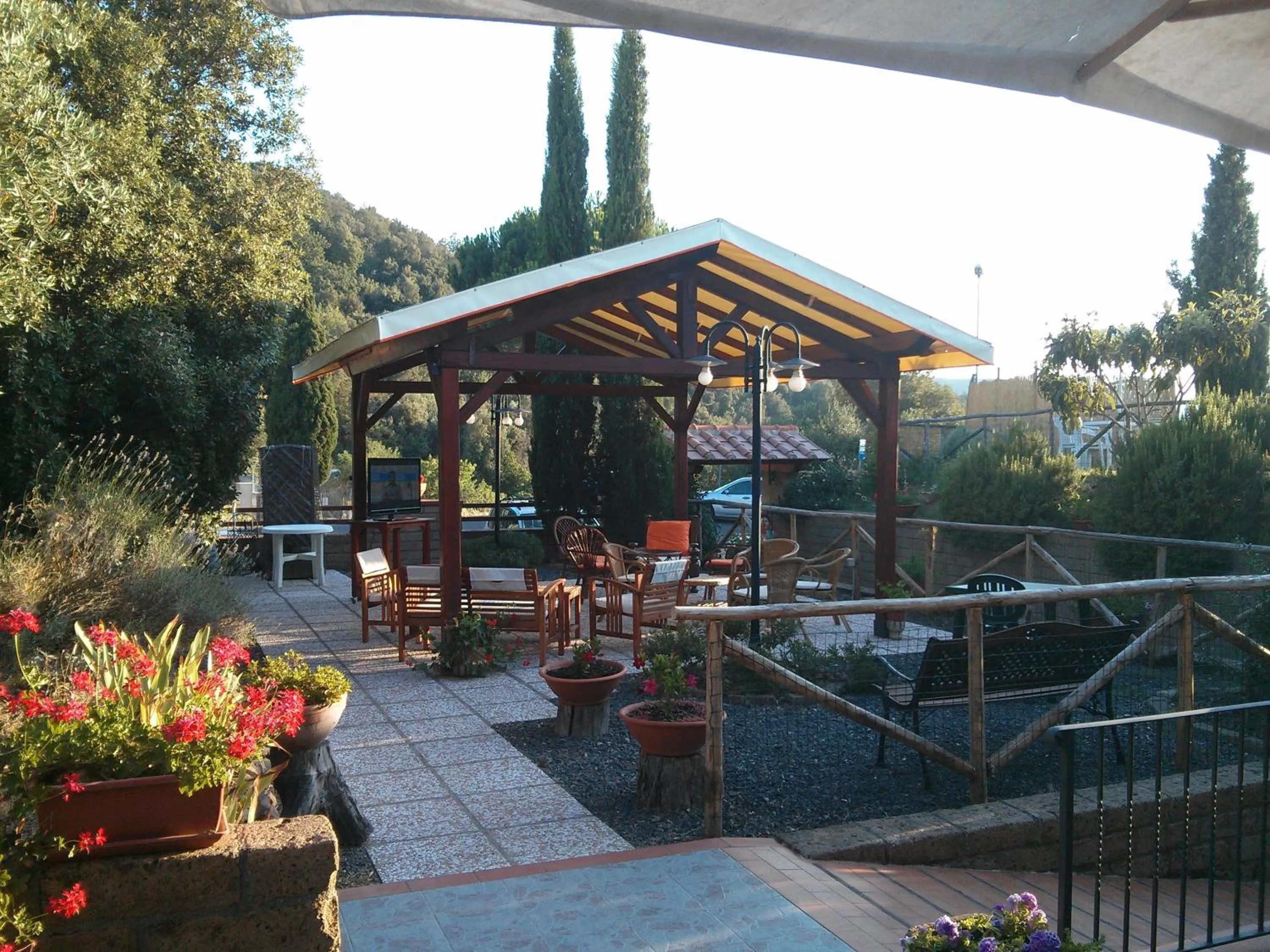 Patio in Locanda Mossa Dei Barbari