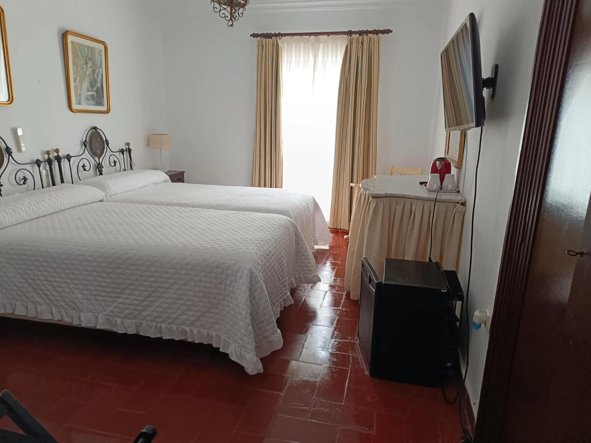 Decorative detail, Bed in Hostal Gran Capitan