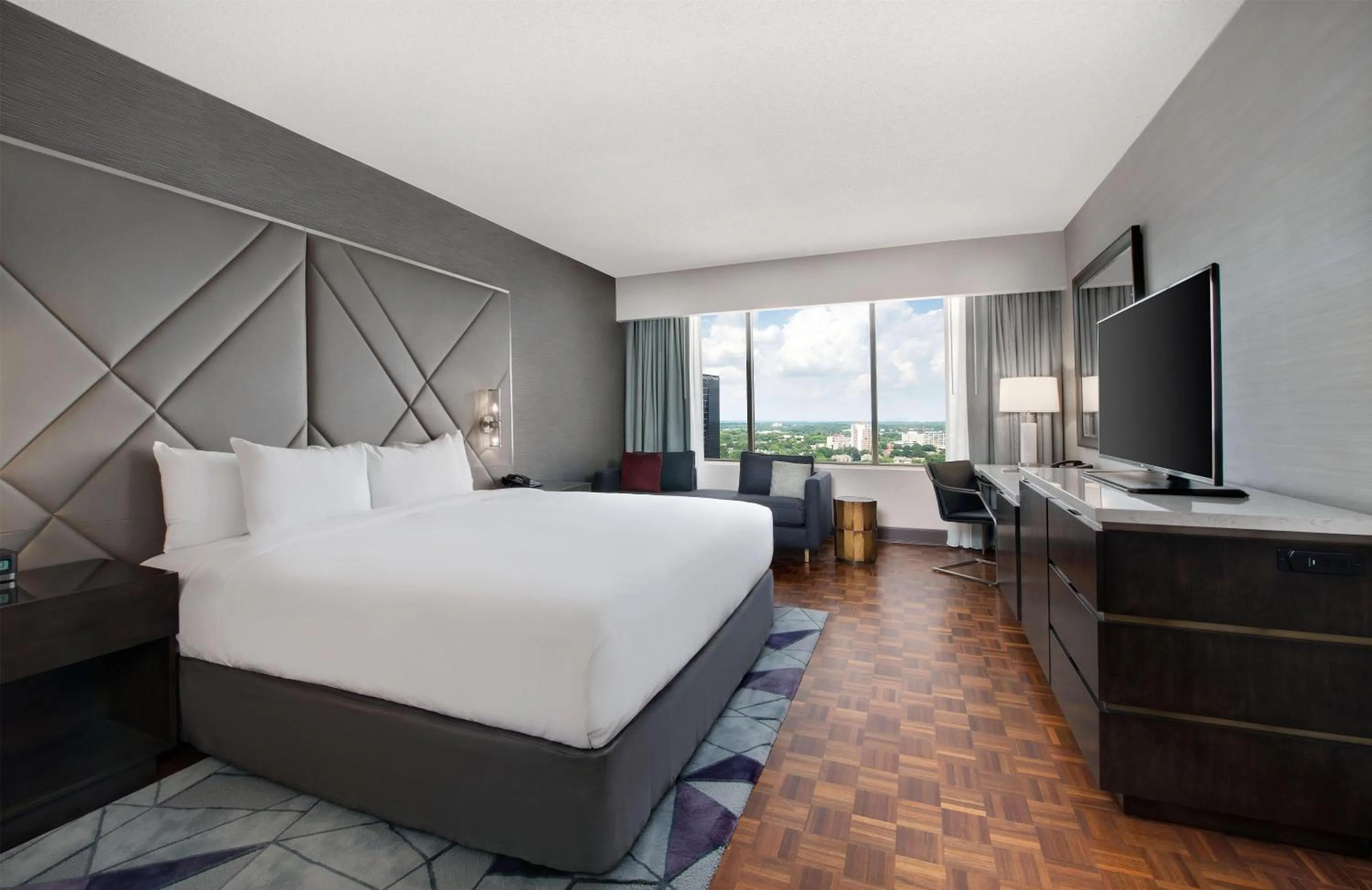 Bed in Hilton Atlanta