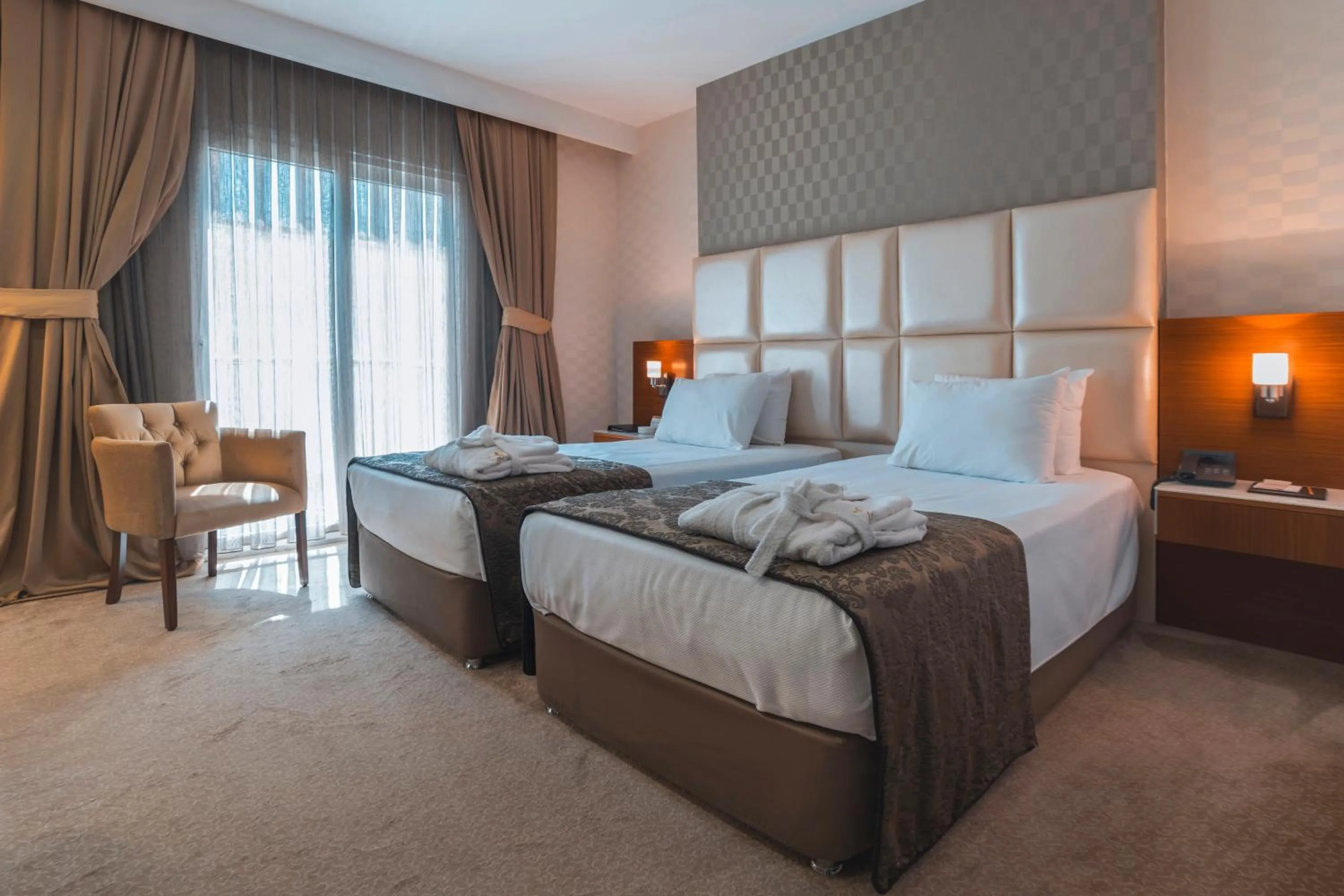 Bed in Riva Reşatbey Luxury Hotel