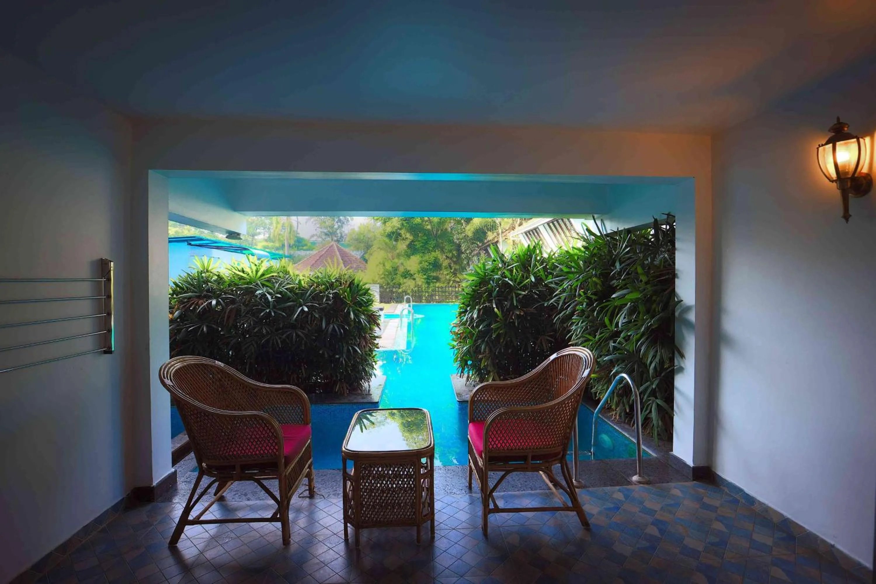 Swimming pool in Nihara Resort and Spa Cochin