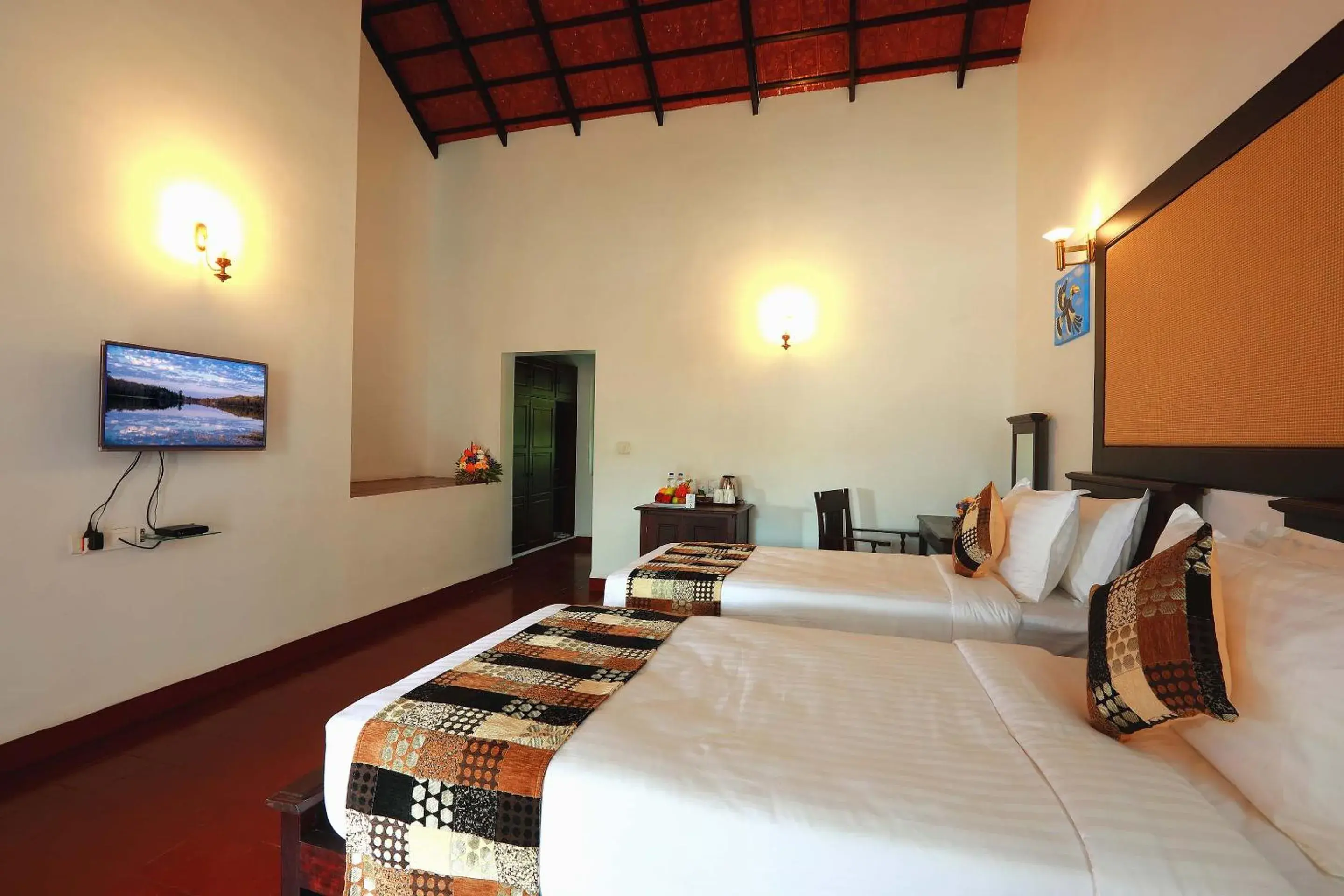 Bed in Nihara Resort and Spa Cochin Bed in Nihara Resort and Spa Cochin