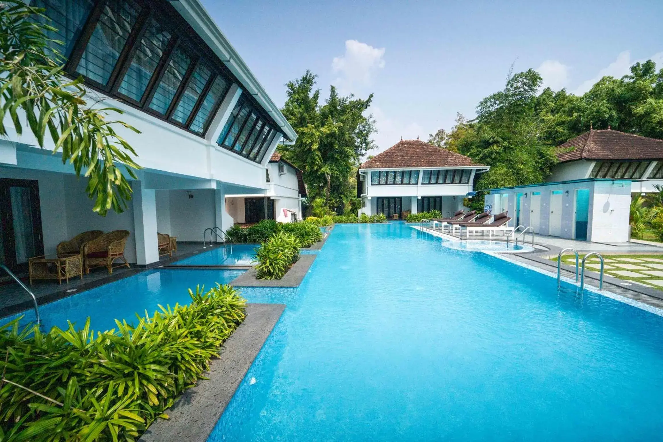 Swimming pool in Nihara Resort and Spa Cochin Swimming pool in Nihara Resort and Spa Cochin