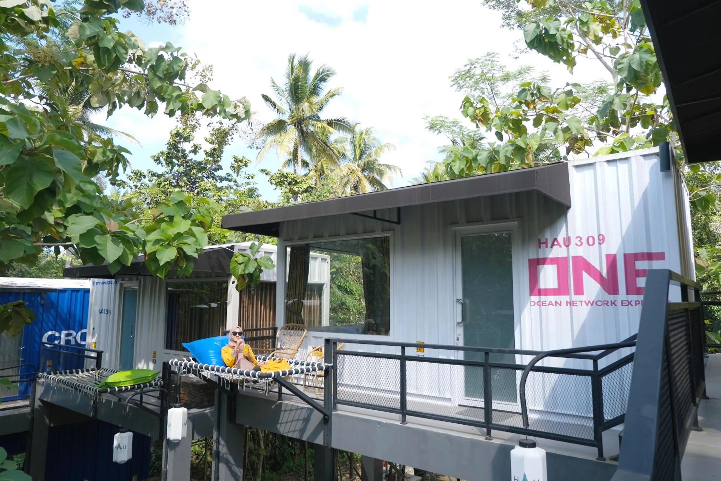 Property building in Hau Eco Lodges Citumang Pangandaran