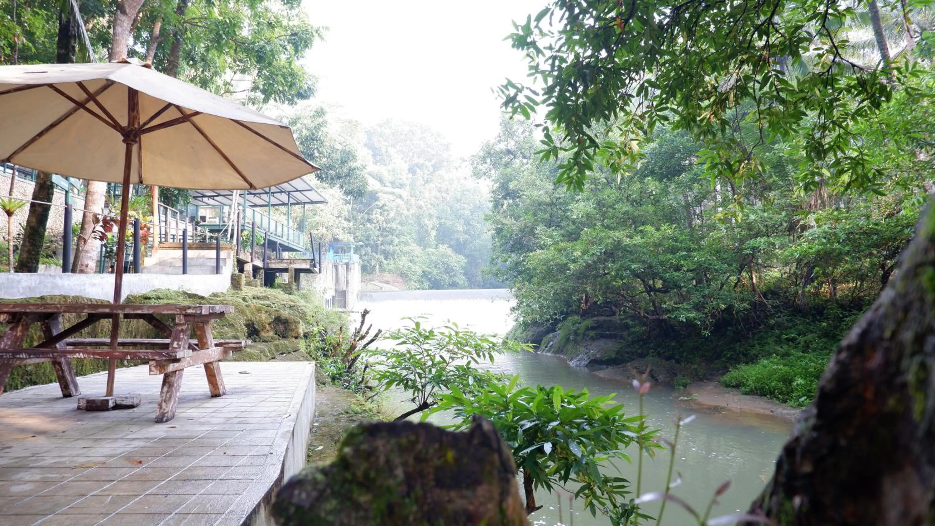 River view in Hau Eco Lodges Citumang Pangandaran